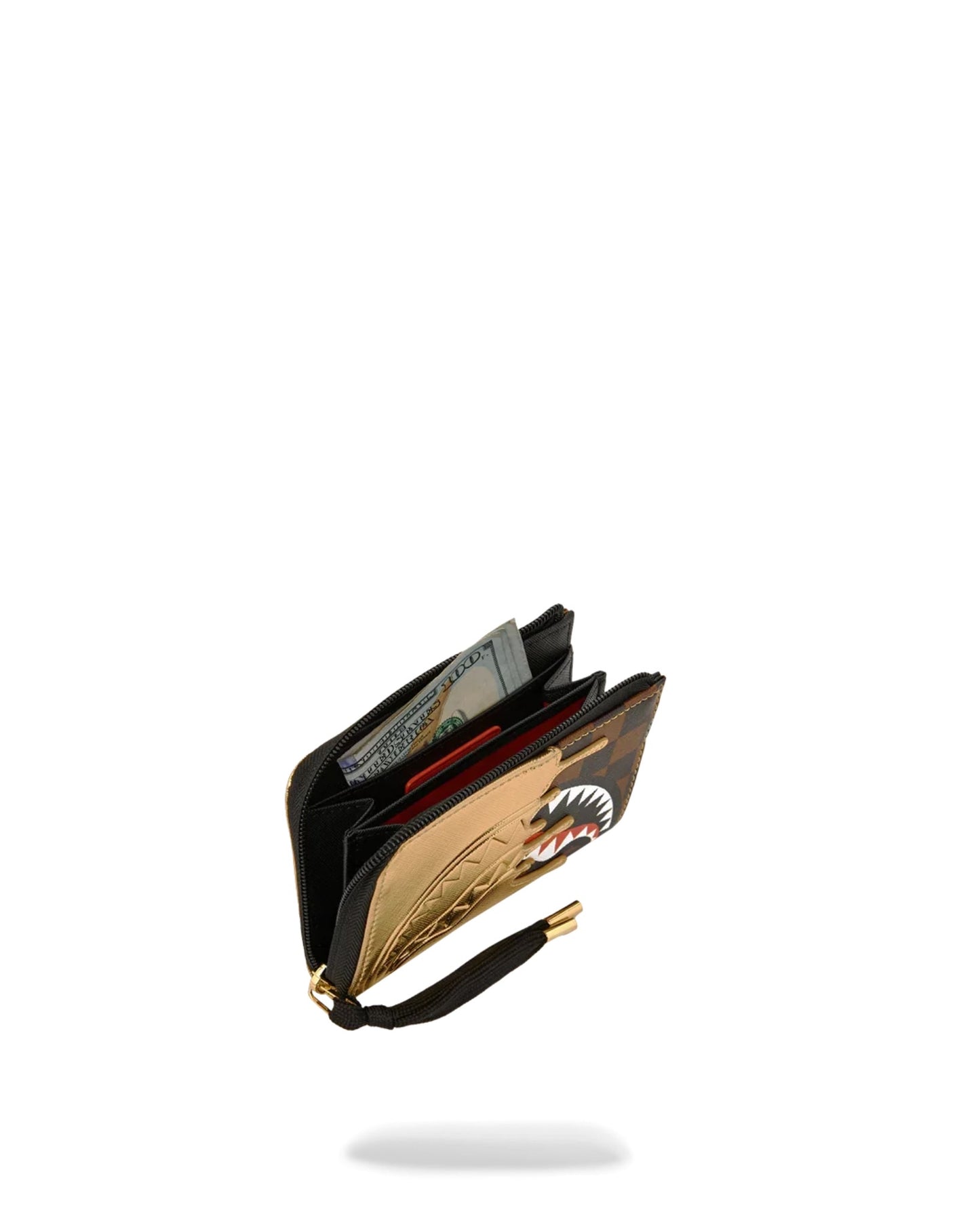 SPRAYGROUND SHARKS IN PARIS GOLD DRIP WALLET