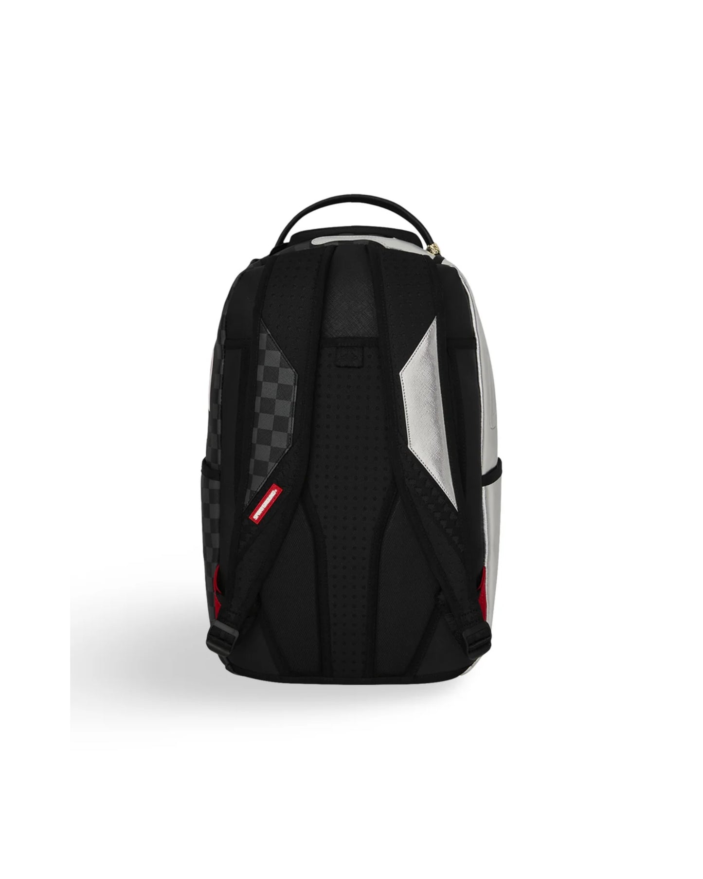 SPRAYGROUND SILVER SIDE DRIP BLACK CHECK DLXSV BACKPACK