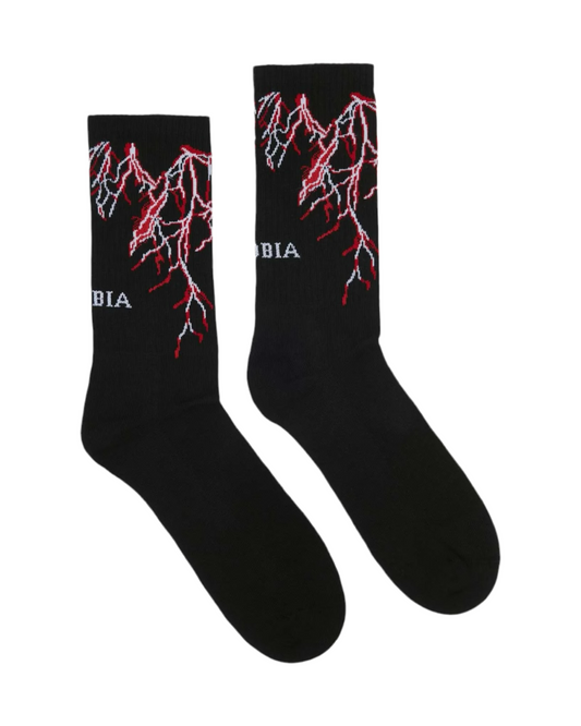 Phobia Red Lightning Socks