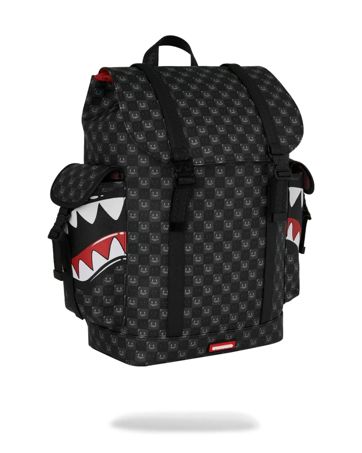 SPRAYGROUND SHARKS IN PARIS WTF BUBBLY BLACK CHECK MONTE CARLO