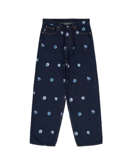 Kobe Flower Baggy Denim