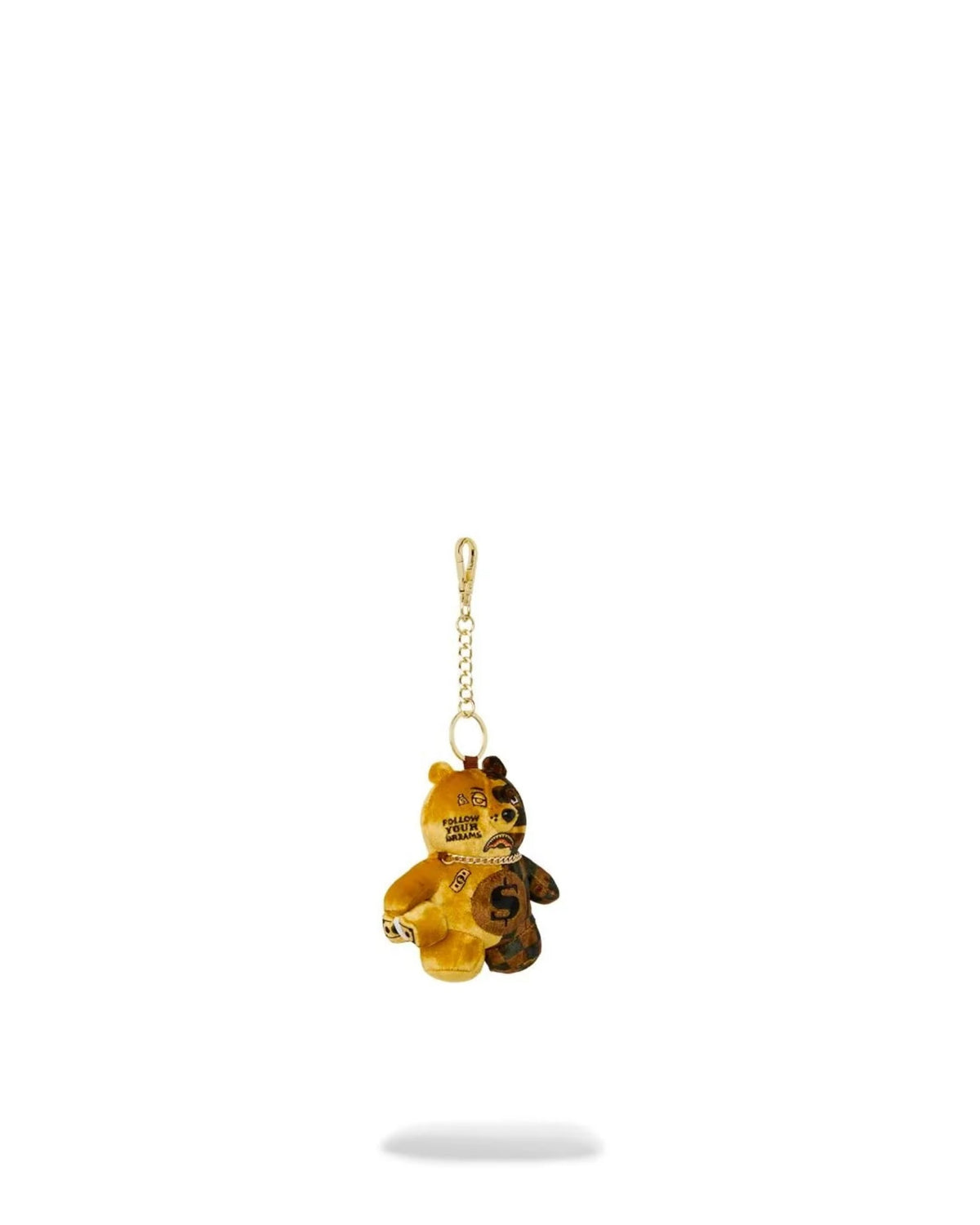 SPRAYGROUND SIP GOLD DRIP BEAR KEYCHAIN
