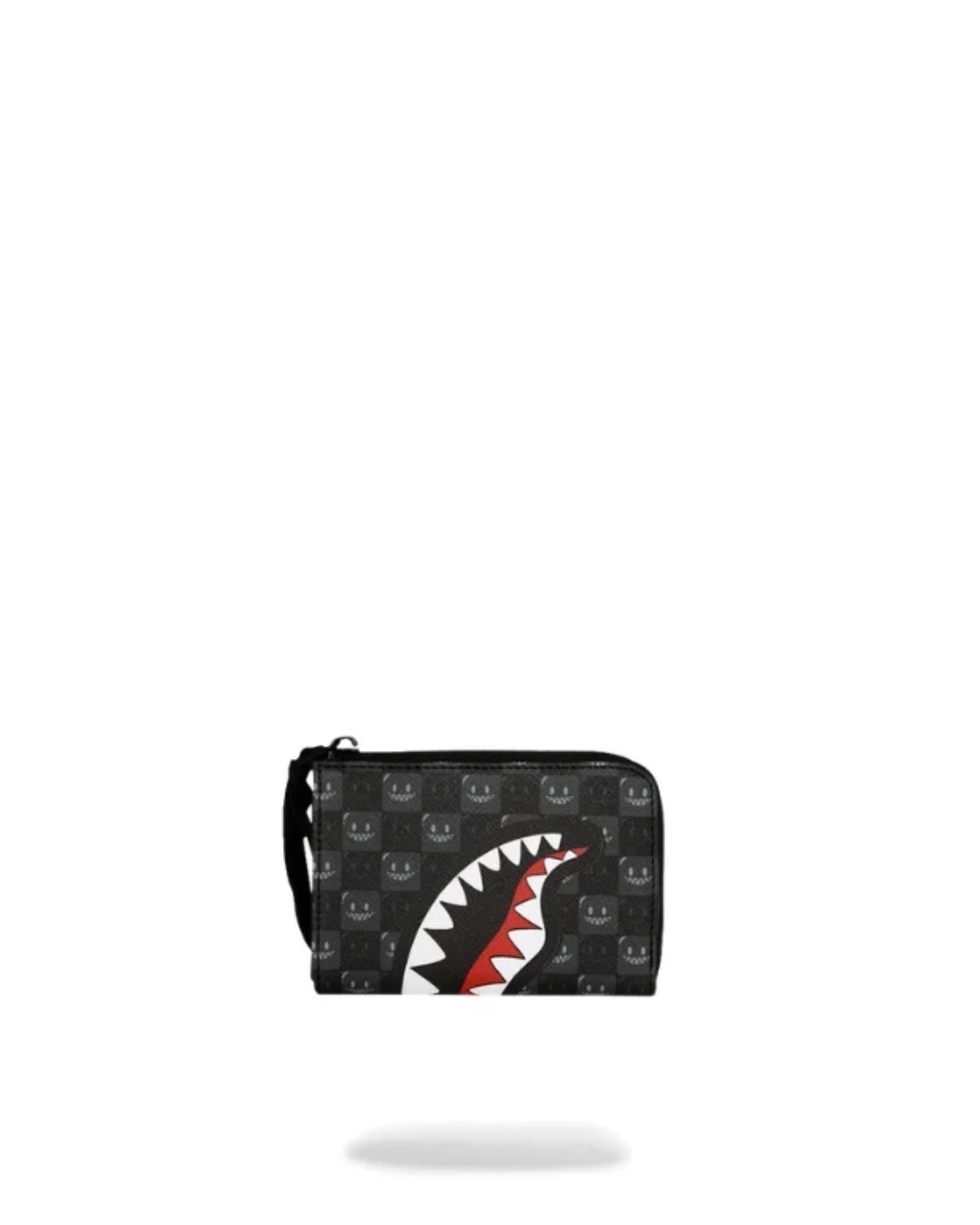 SPRAYGROUND SHARKS IN PARIS WTF BUBBLY BLACK CHECK WALLET