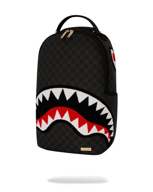 BLACK CHENILLE SIP BACKPACK