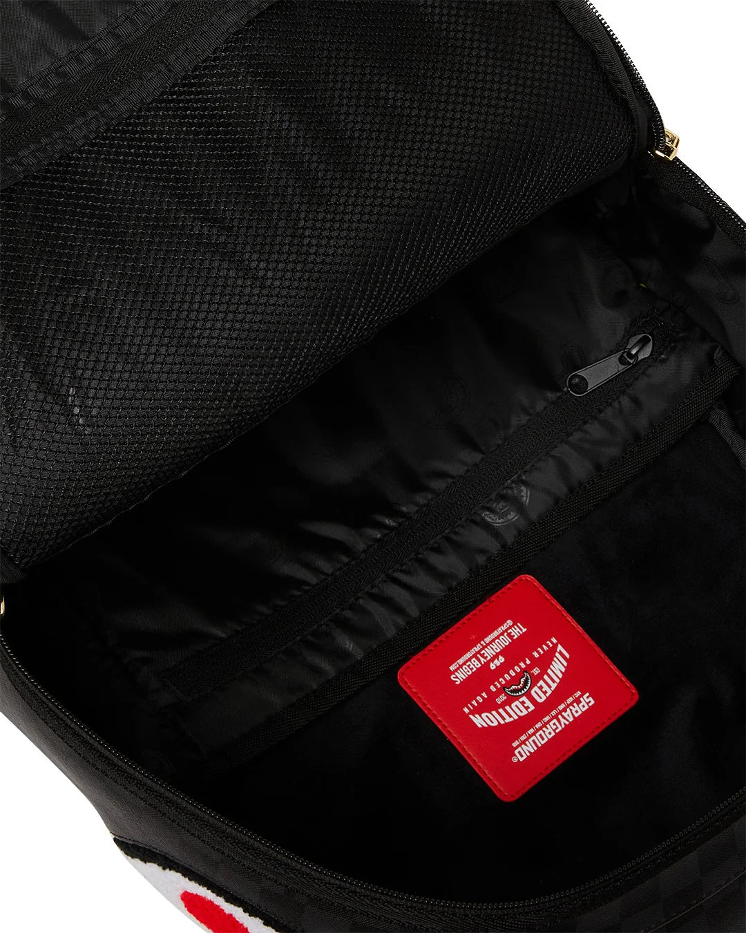 BLACK CHENILLE SIP BACKPACK