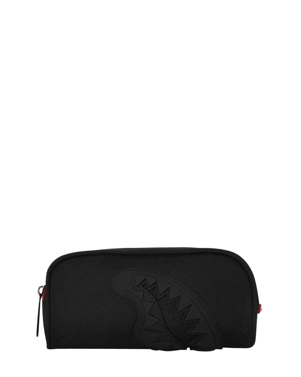 PRINTED ZIPPER SHARK POUCH