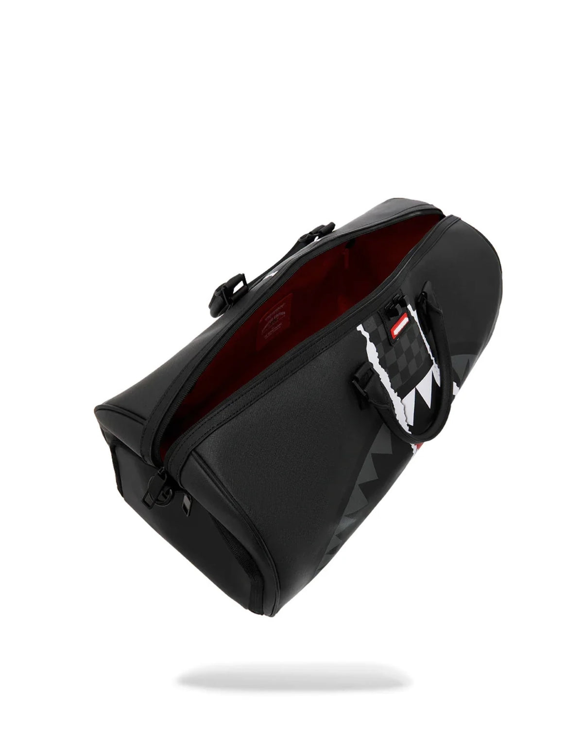 SPRAYGROUND CENTER RIP REVEALING GRAY CHECK DUFFLE