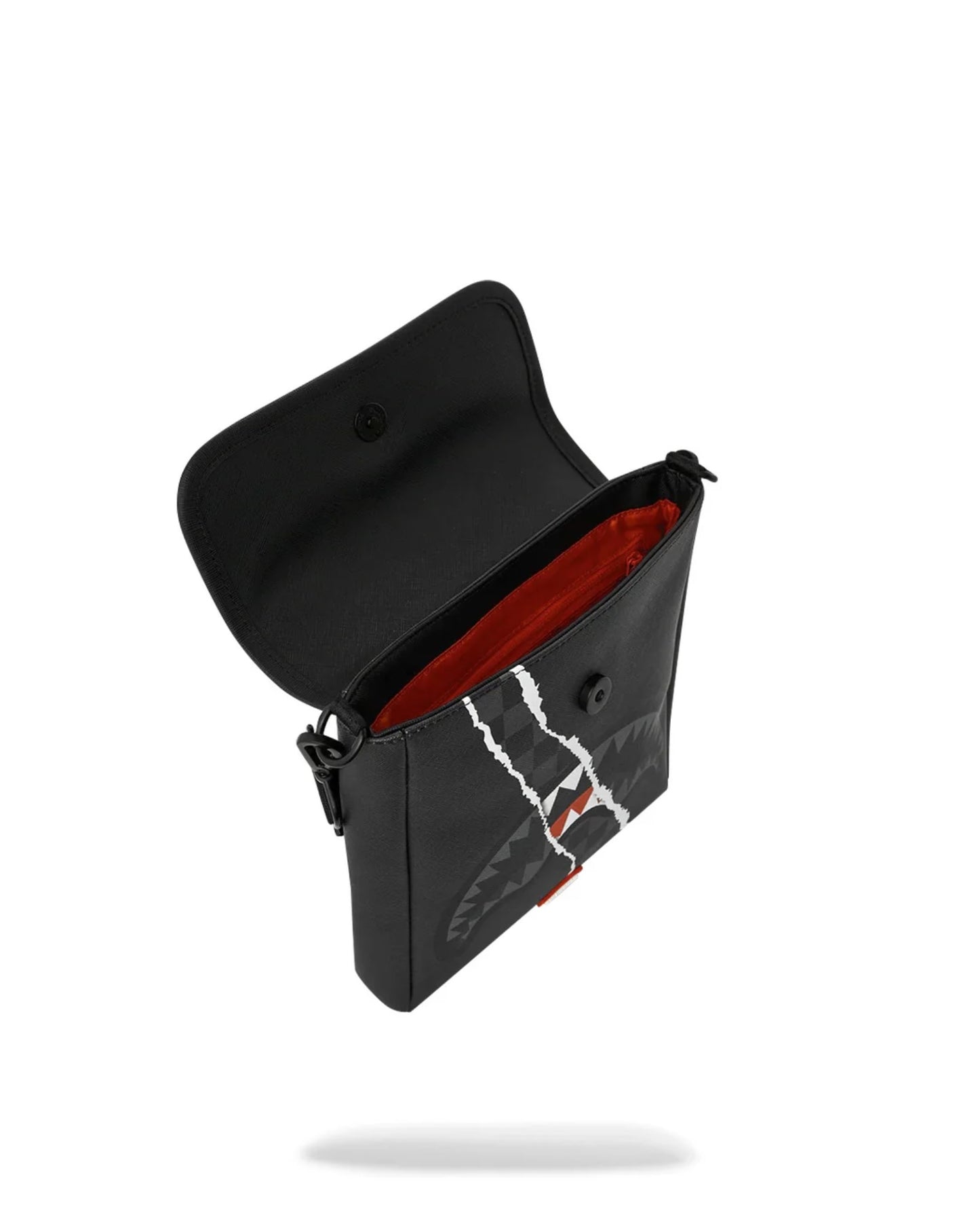 SPRAYGROUND CENTER RIP REVEALING GRAY CHECK MESSENGER SLING