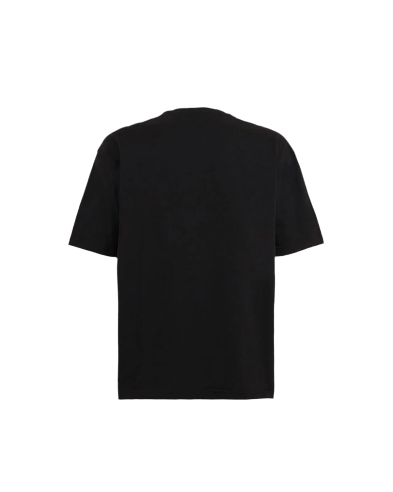 Phobia BLACK T-SHIRT WITH LATERAL ORANGE LIGHTNING PRINT AND EMBROIDERY GOTHIC LOGO