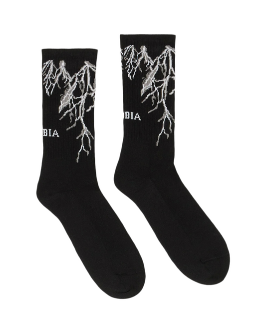 Phobia Grey Lightning Socks
