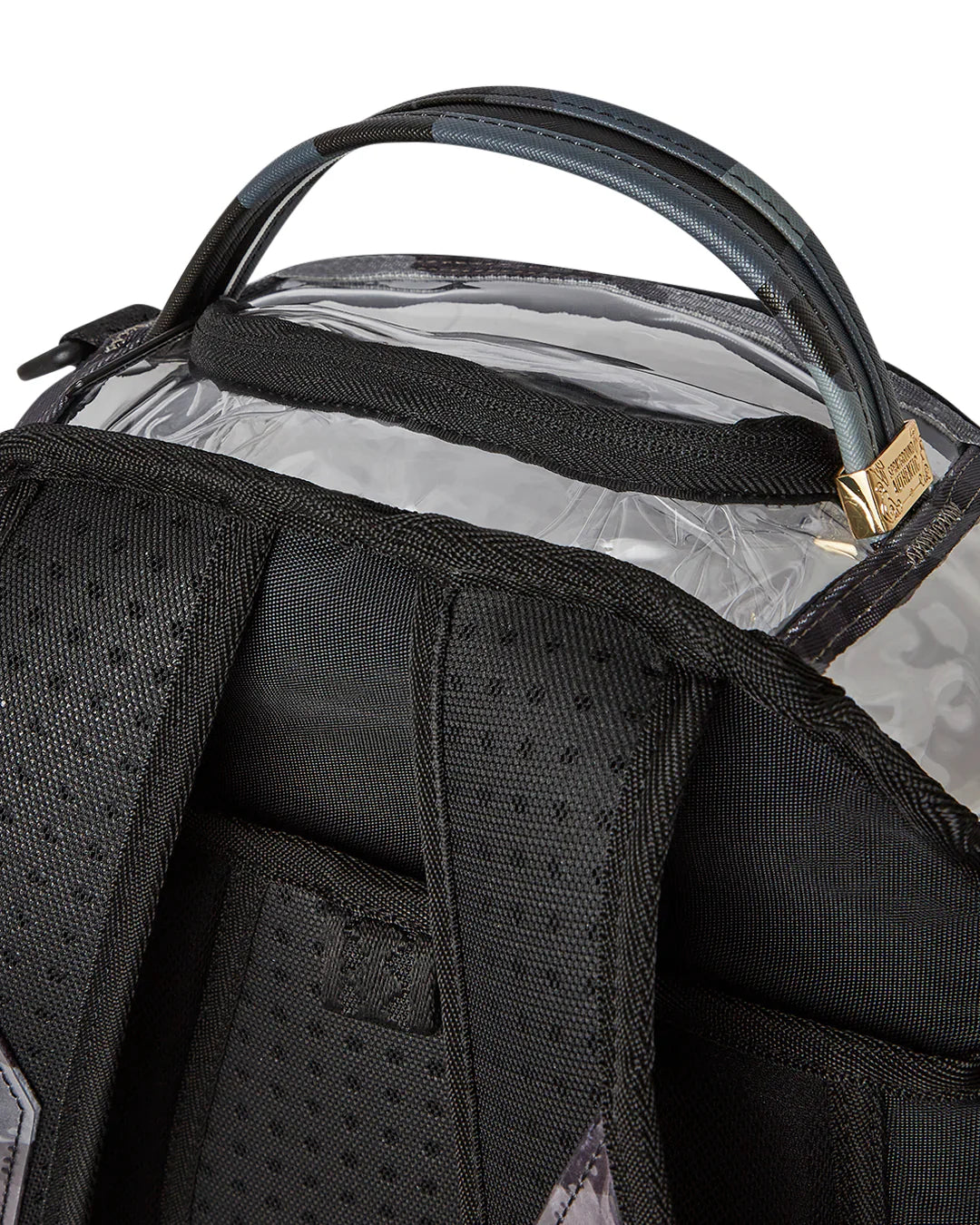Sprayground Clear Grey Check Backpack