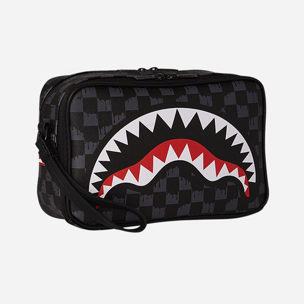 Sprayground Drip Check Shark Toiletry Brick