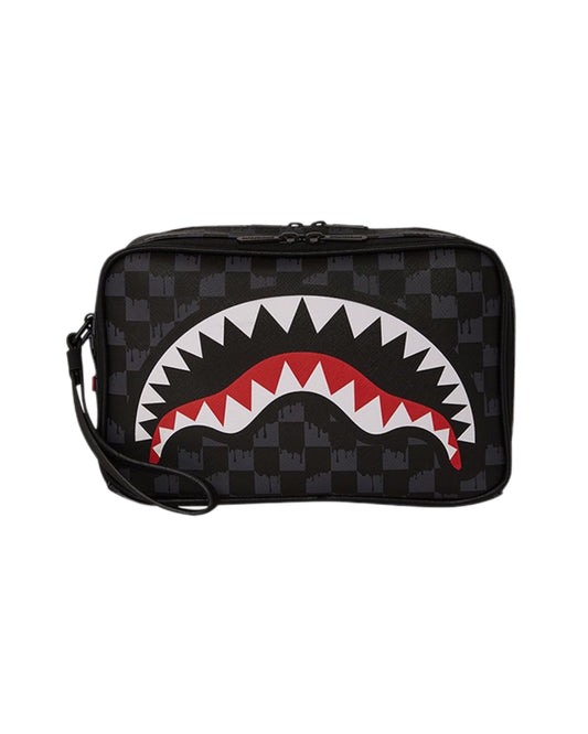 Sprayground Drip Check Shark Toiletry Brick