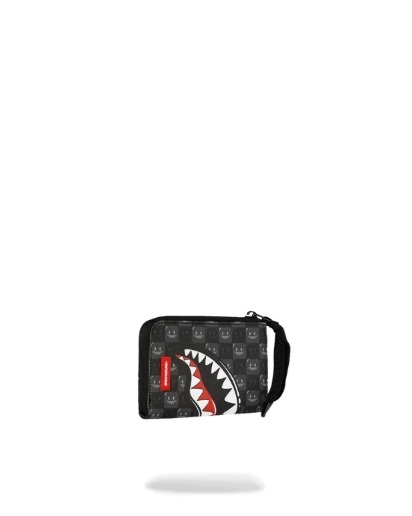 SPRAYGROUND SHARKS IN PARIS WTF BUBBLY BLACK CHECK WALLET