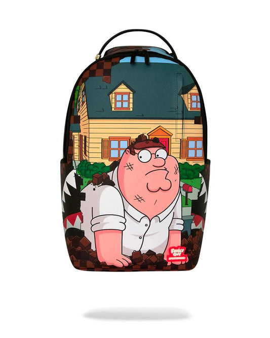SPRAYGROUND FAMILY GUY PETER FALLING THROUGH WALL BACKPACK