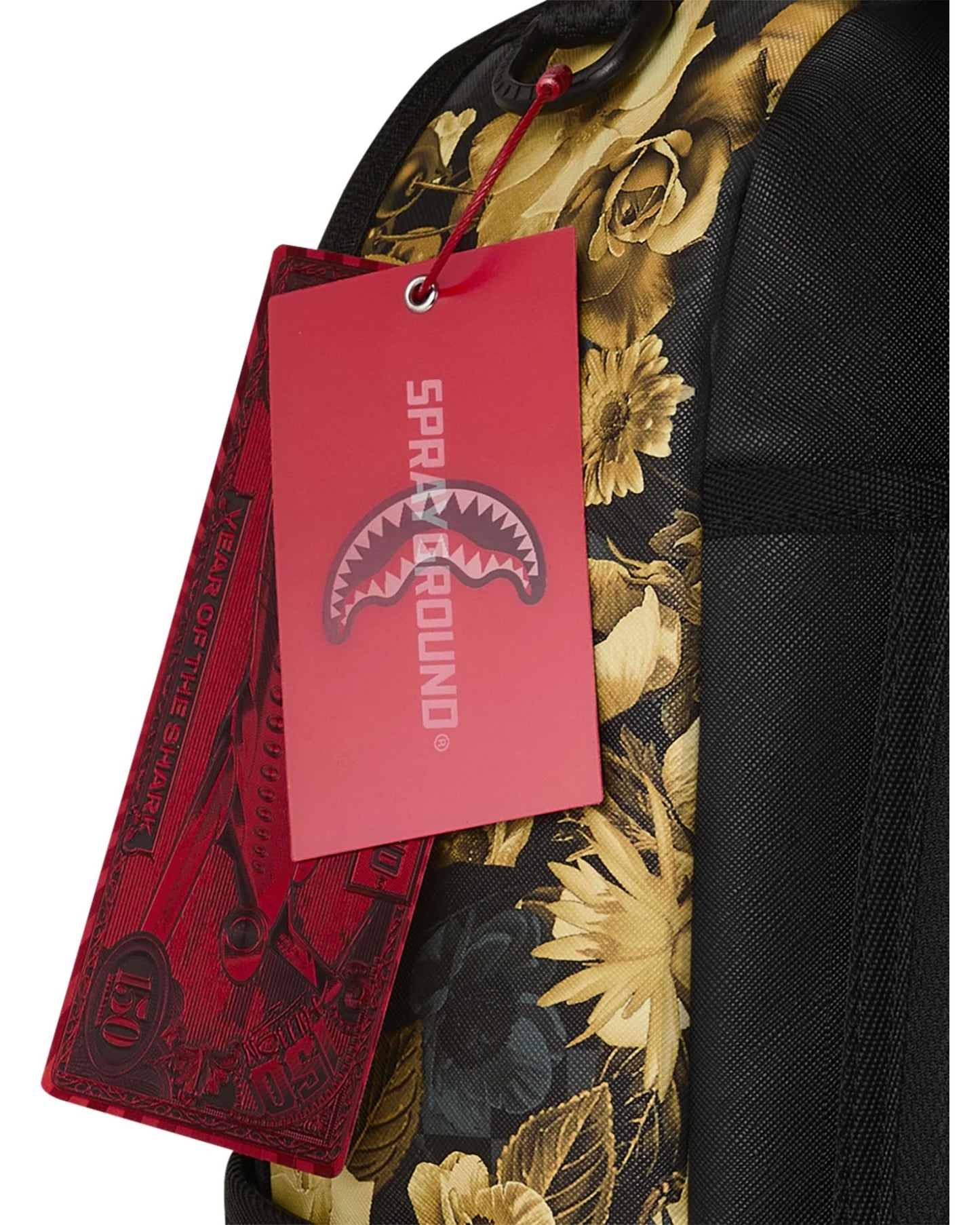 SPRAYGROUND GOLD FLORAL REMIX DLXSV BACKPACK
