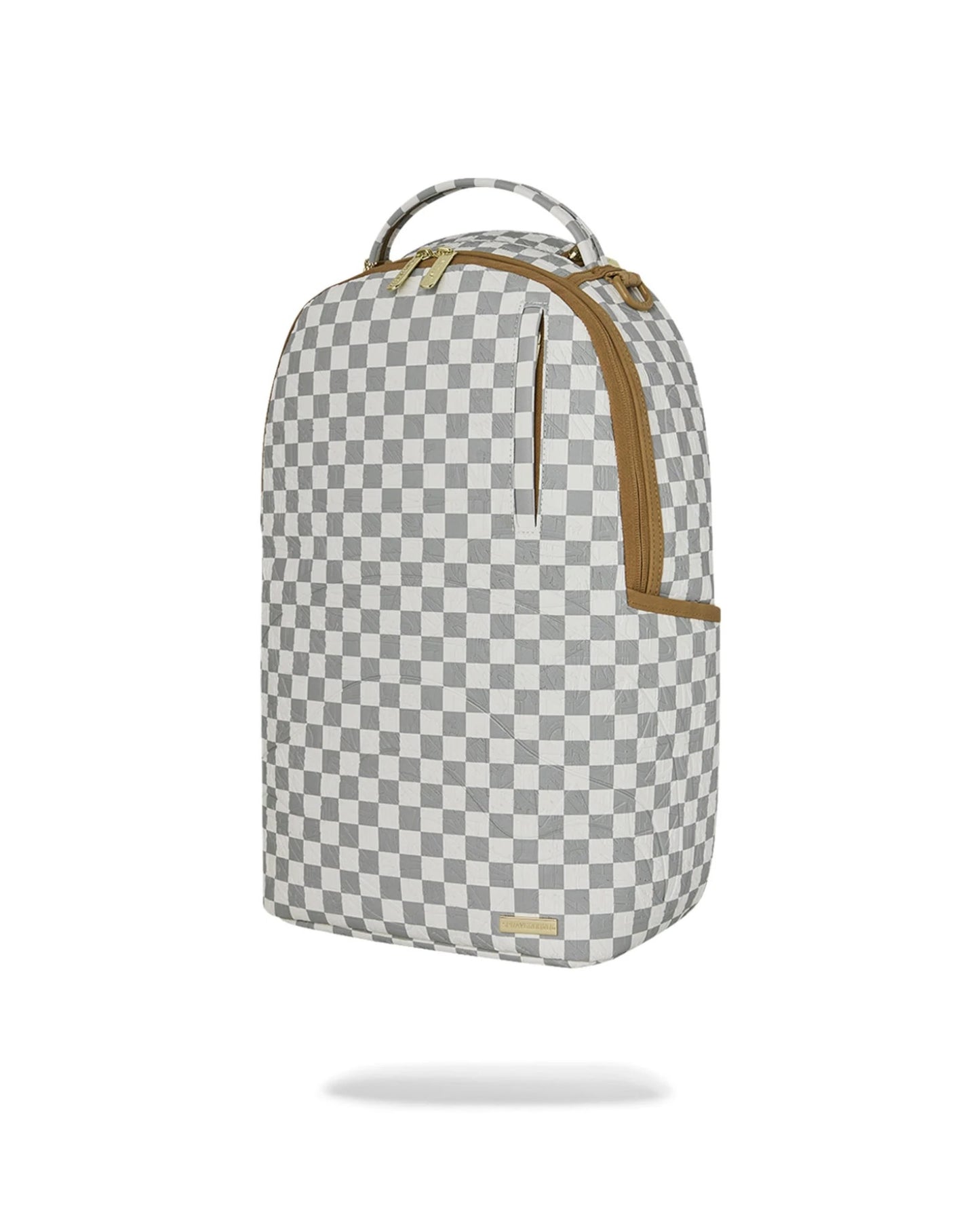 SPRAYGROUND GRAFF EMBOSSED CREAM CHECK DLXSV BACKPACK