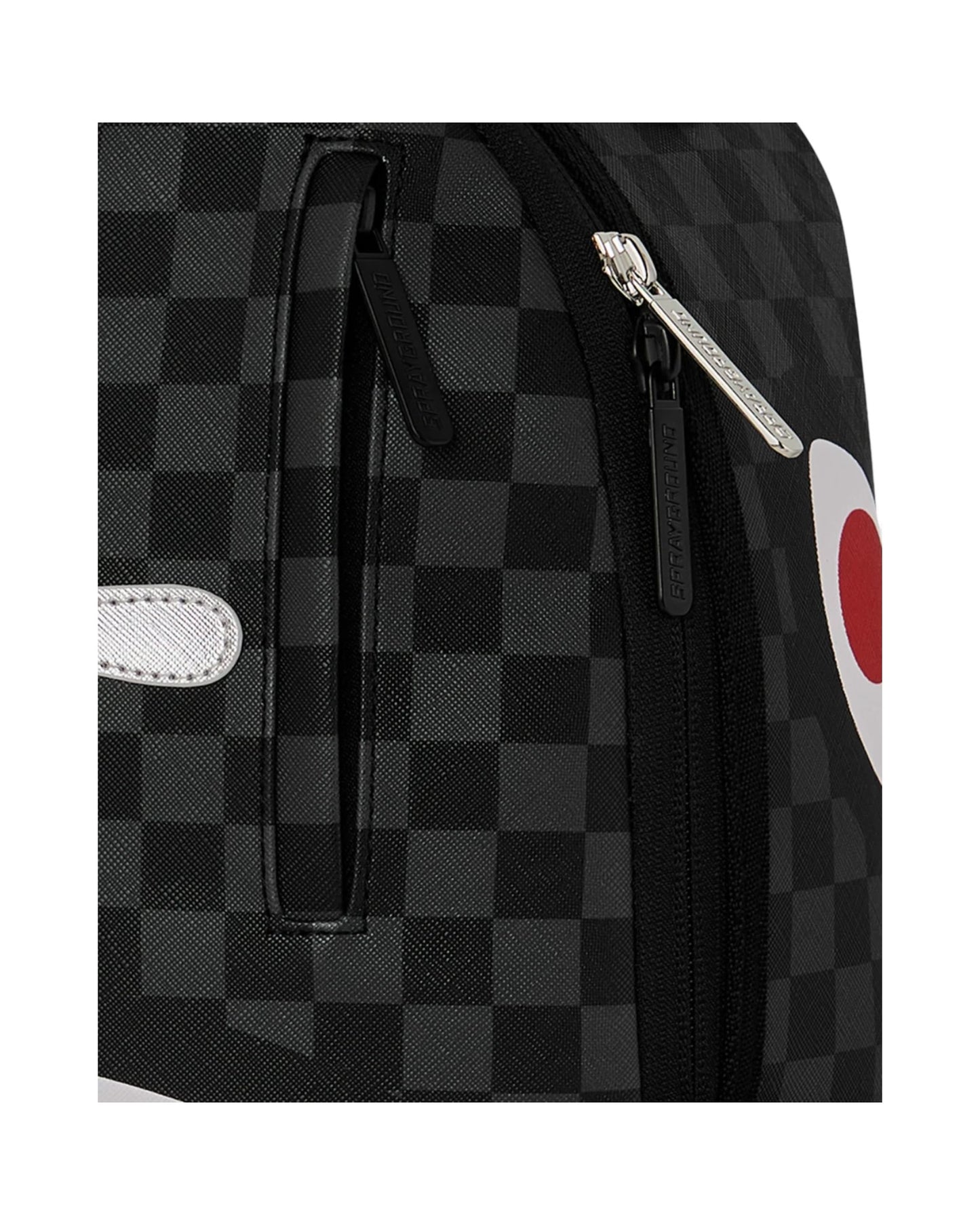 SPRAYGROUND SILVER SIDE DRIP BLACK CHECK DLXSV BACKPACK