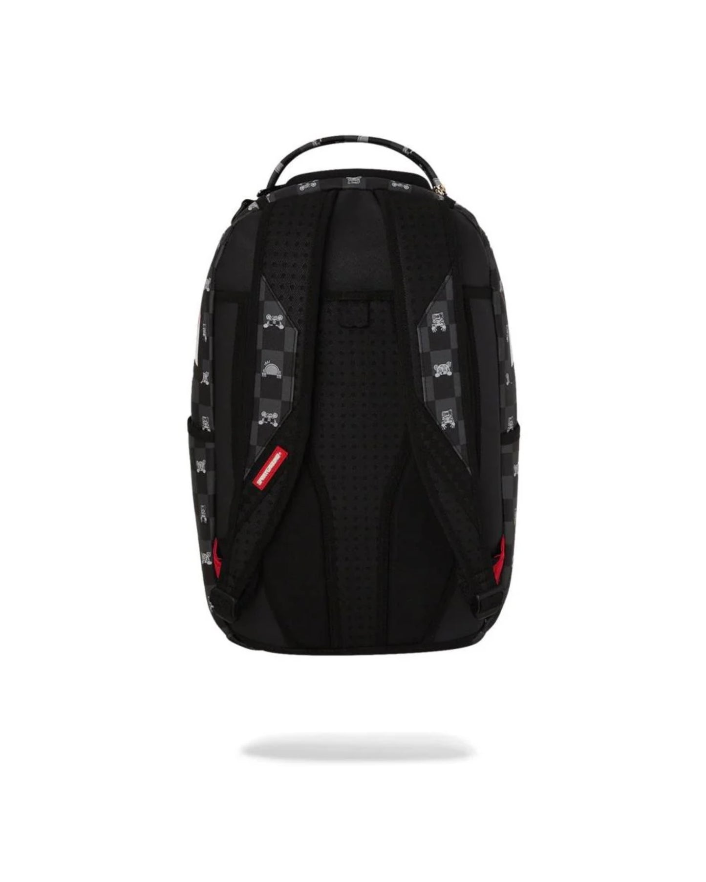 SPRAYGROUND GRAY PEEKING CHARACTER CHECK BACKPACK