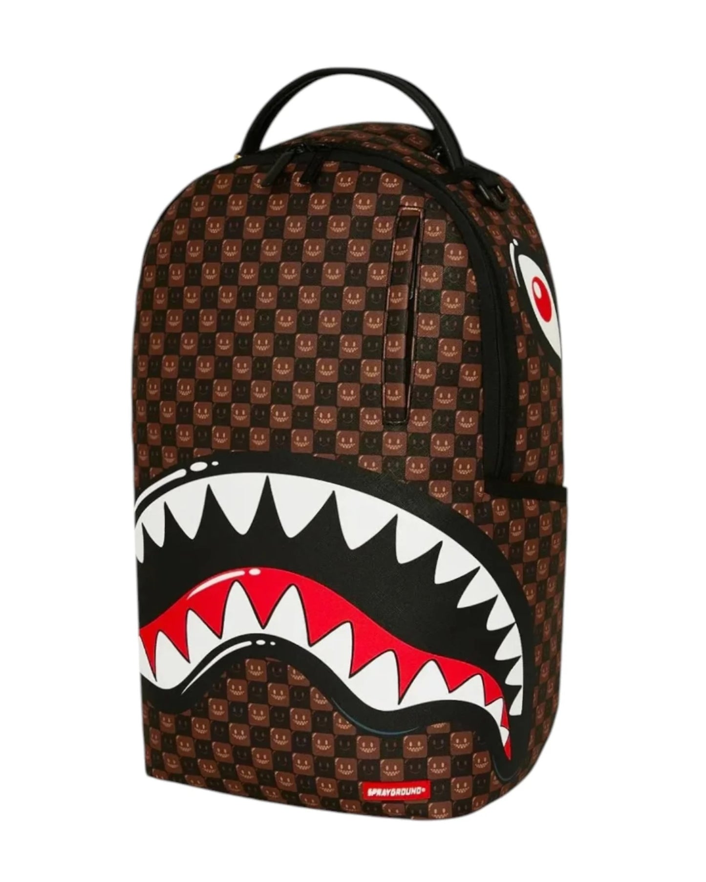 SPRAYGROUND SHARKS IN PARIS WTF BUBBLE BROWN CHECK