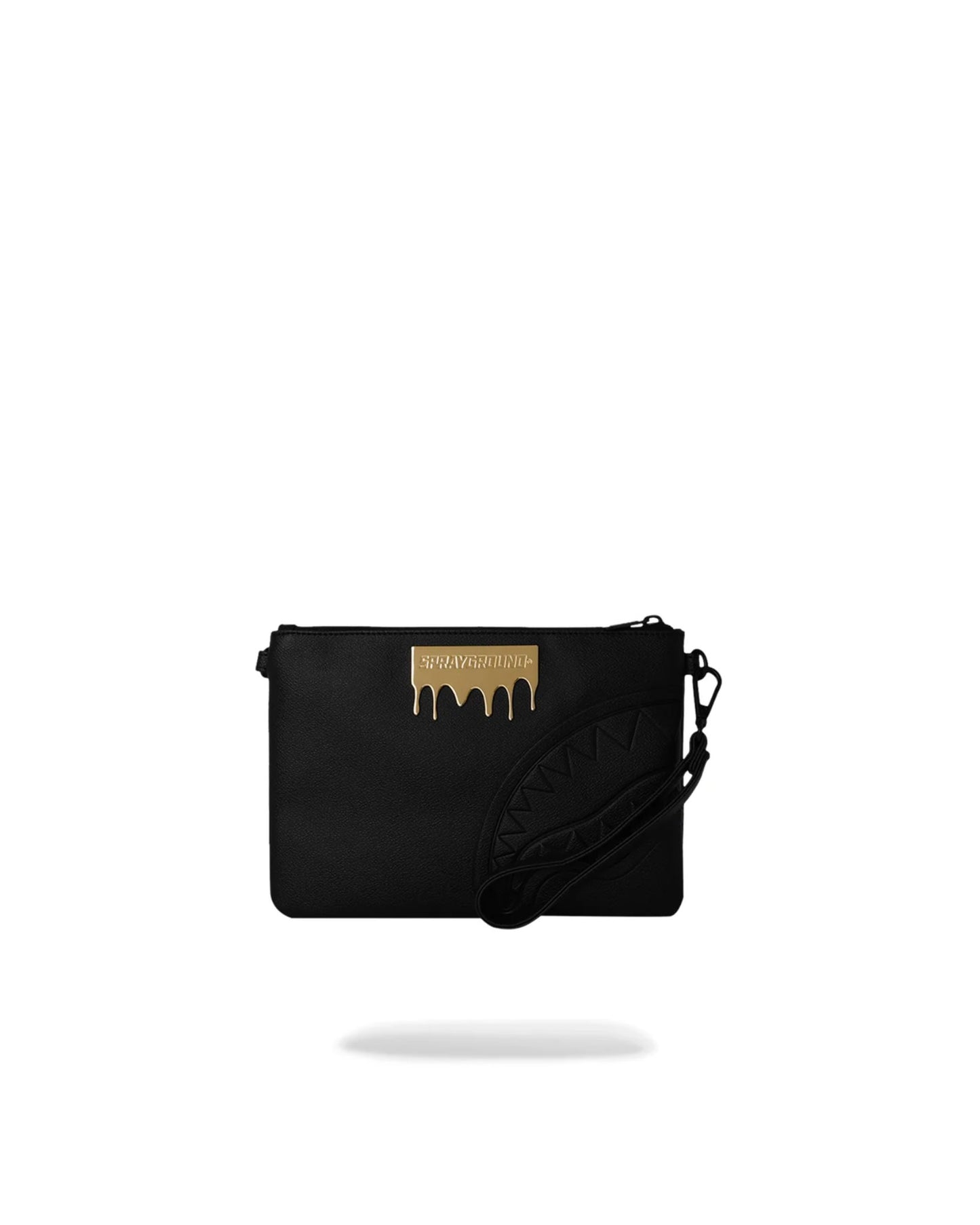 SPRAYGROUND GOLD BRICK LUX CROSSOVER CLUTCH