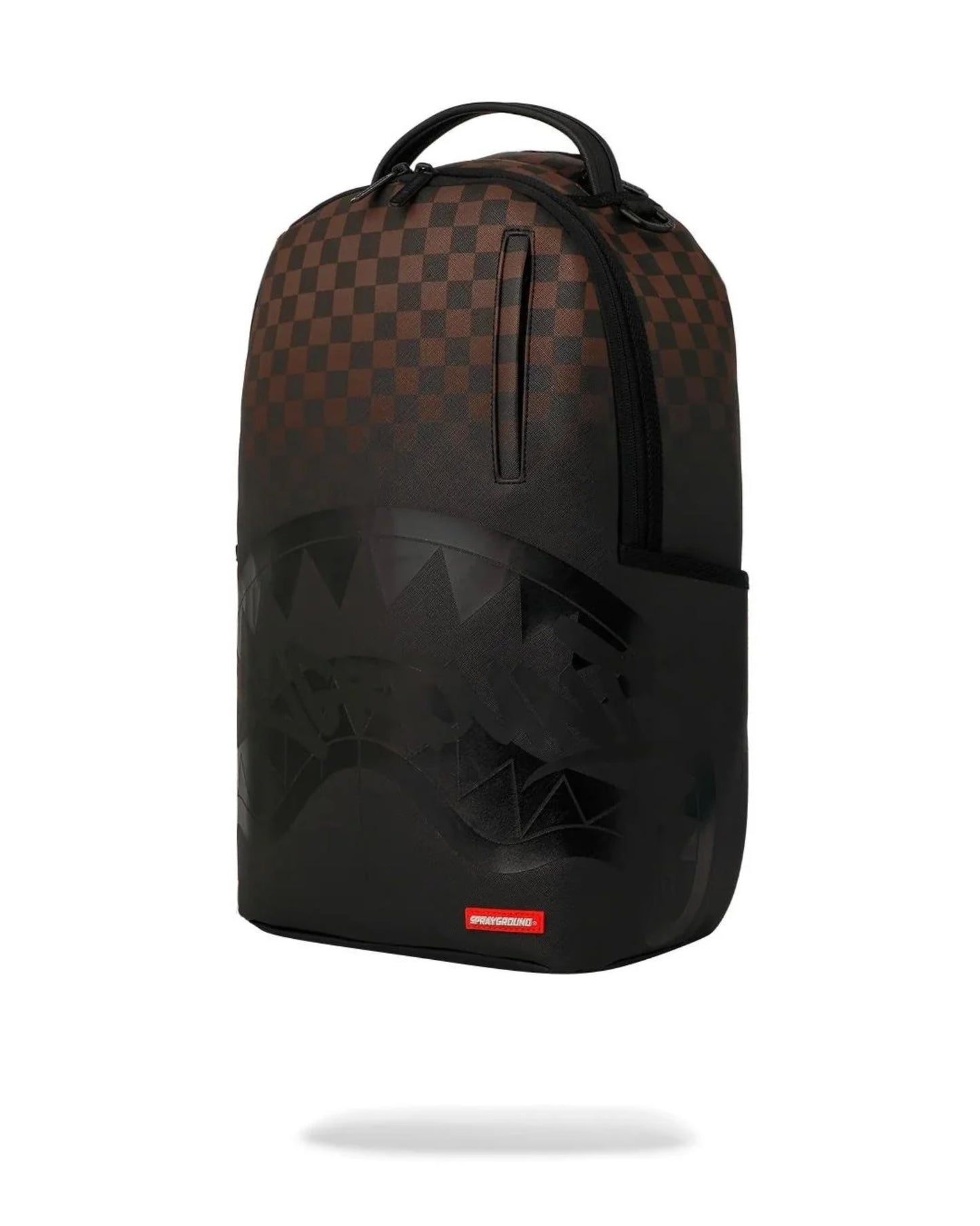 SPRAYGROUND BROWN CHECK GHOST DRIP BACKPACK