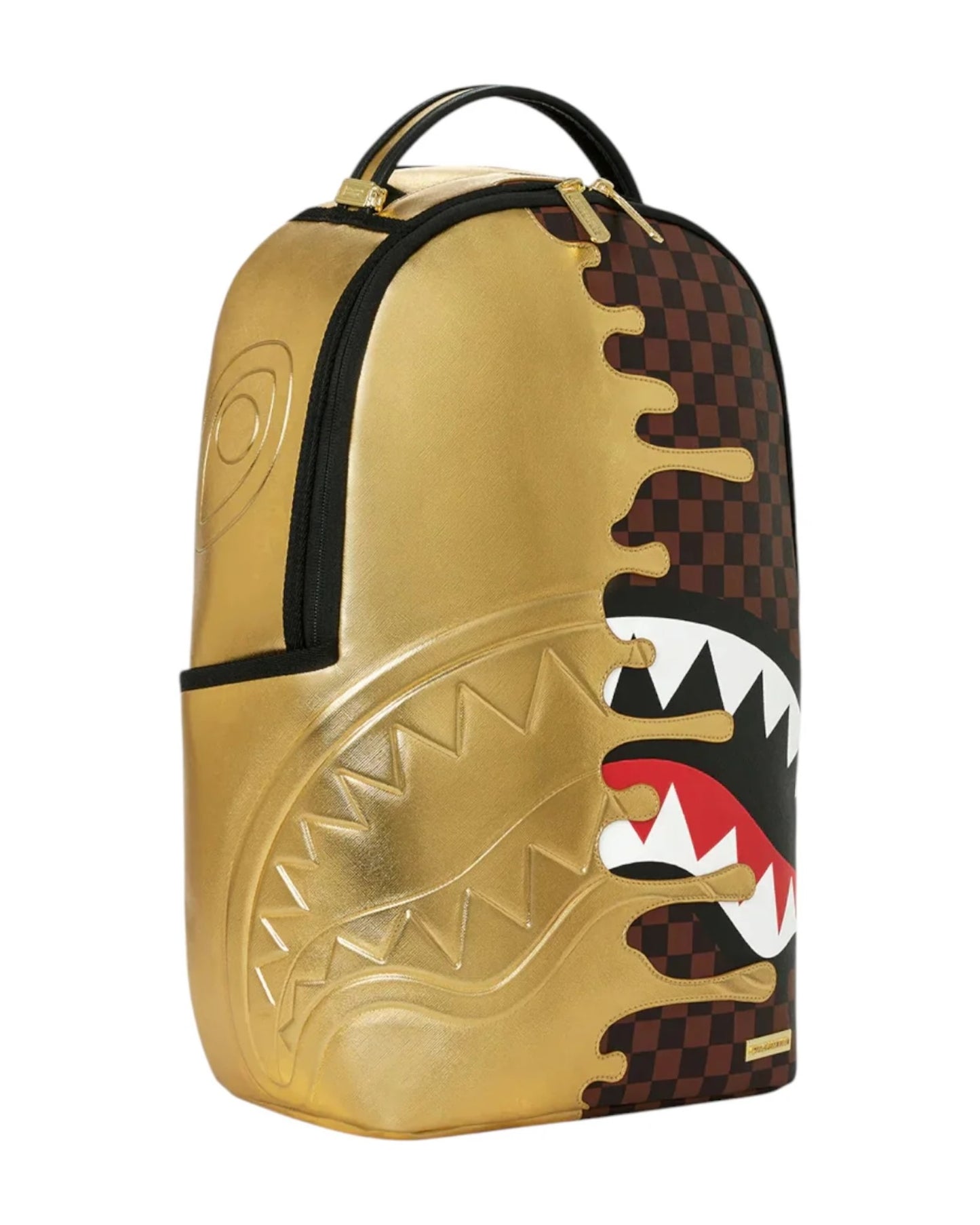 SPRAYGROUND SHARKS IN PARIS GOLD DRIP BACKPACK