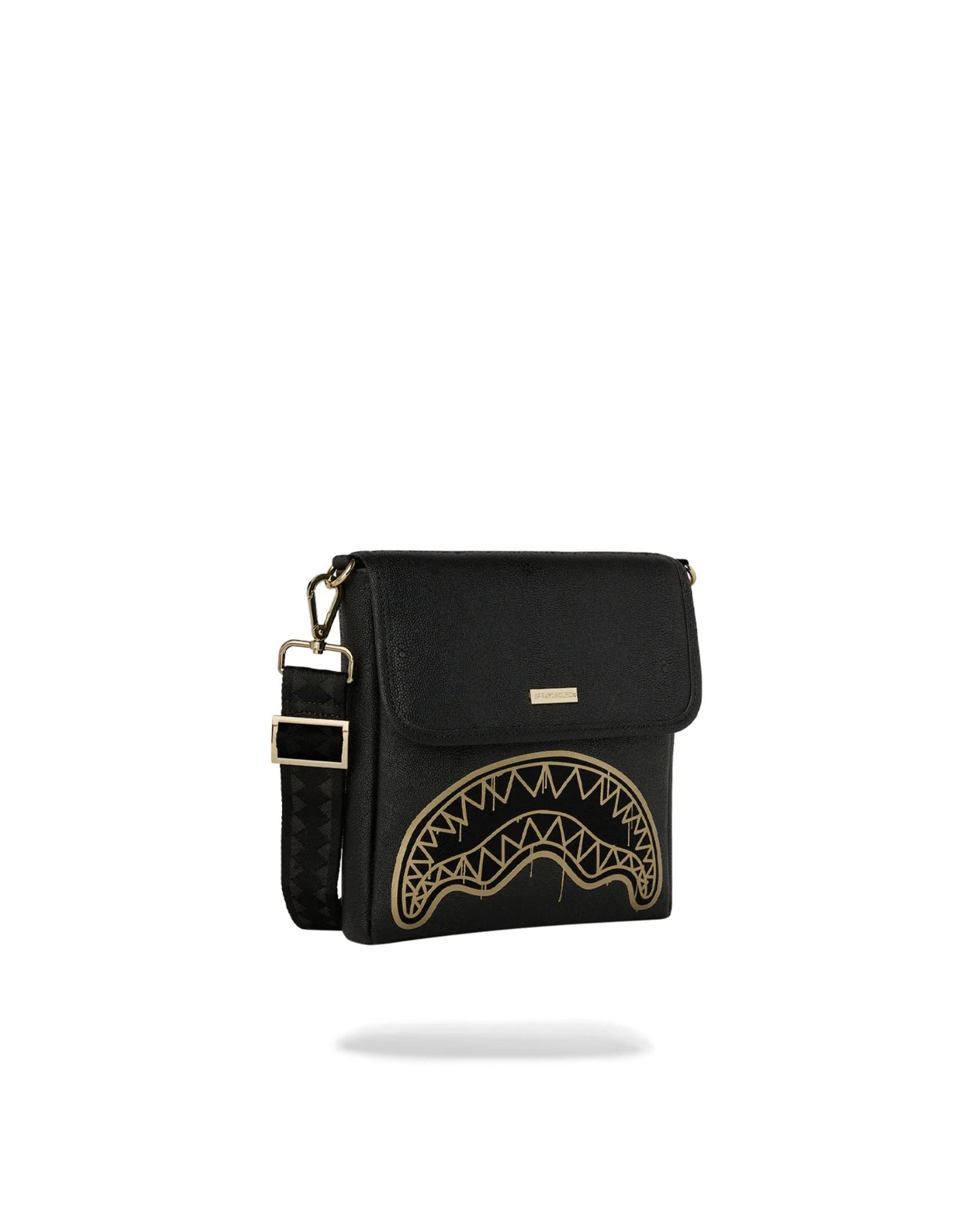 SPRAYGROUND THAT GOLD DRAP MESSENGER SLING