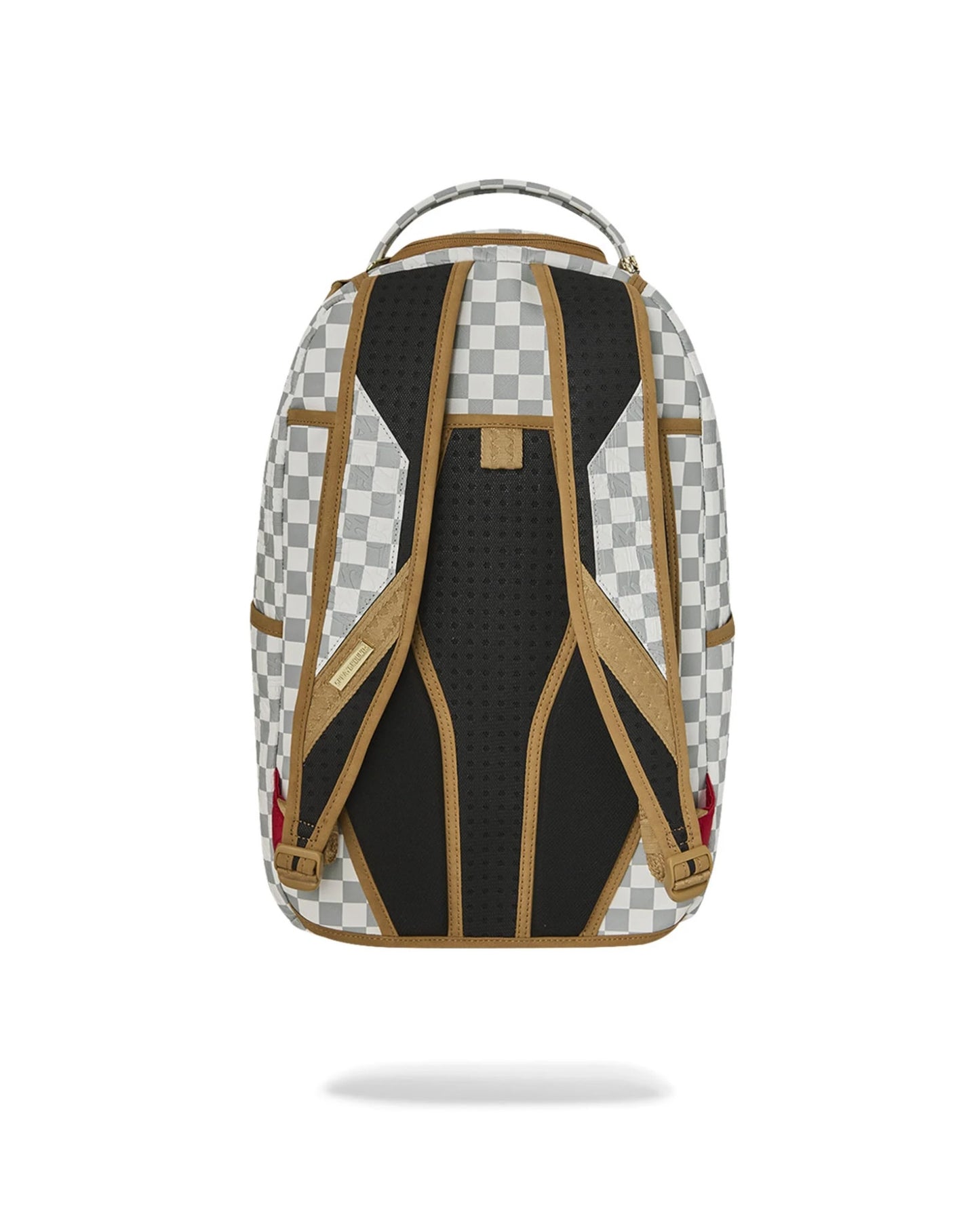 SPRAYGROUND GRAFF EMBOSSED CREAM CHECK DLXSV BACKPACK