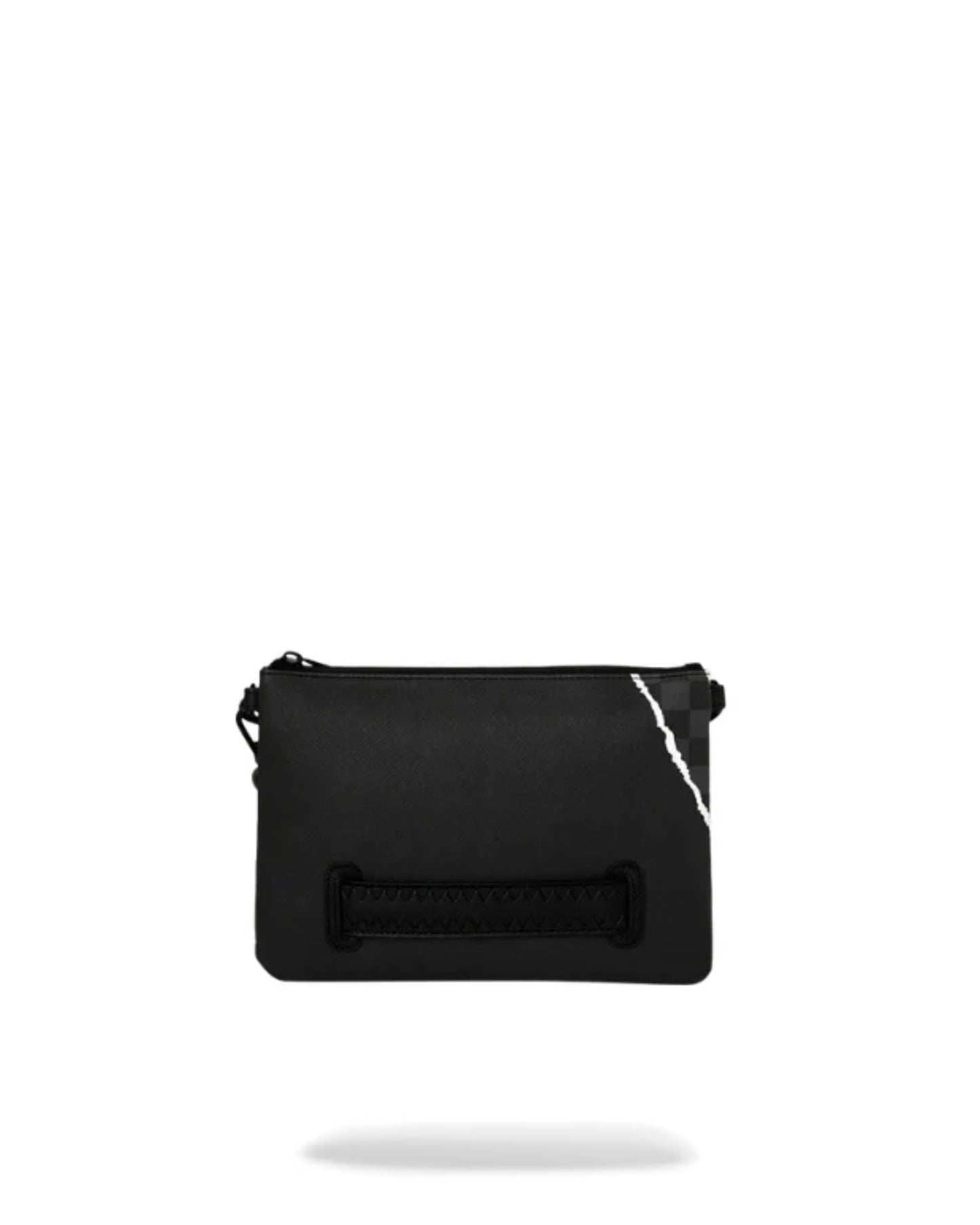 SPRAYGROUND CENTER RIP REVEALING GRAY CHECK CROSSOVER CLUTCH