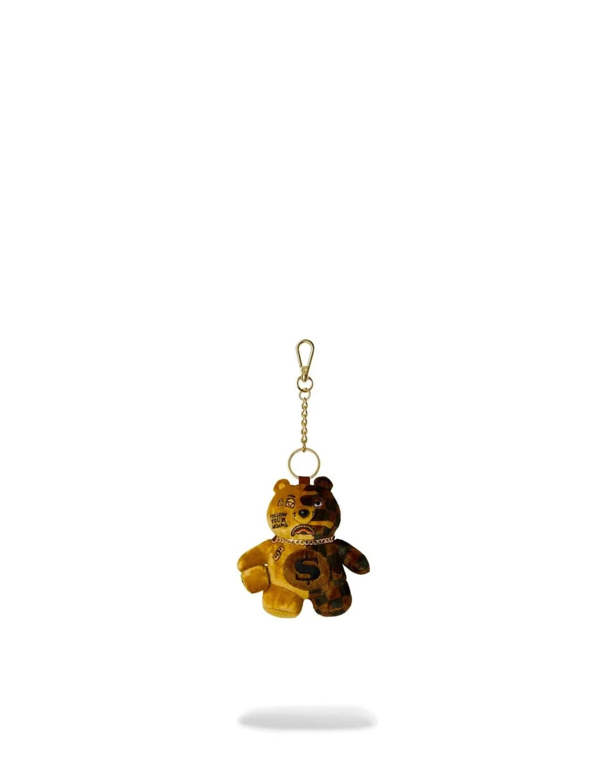 SPRAYGROUND SIP GOLD DRIP BEAR KEYCHAIN