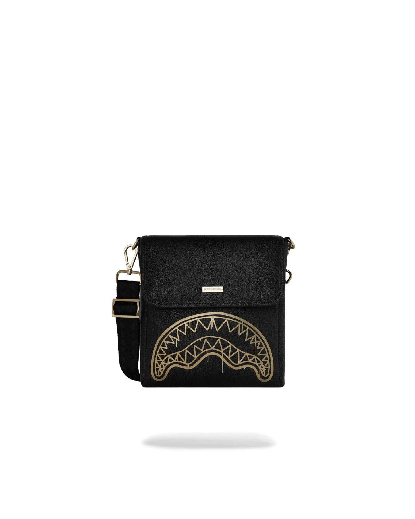 SPRAYGROUND THAT GOLD DRAP MESSENGER SLING