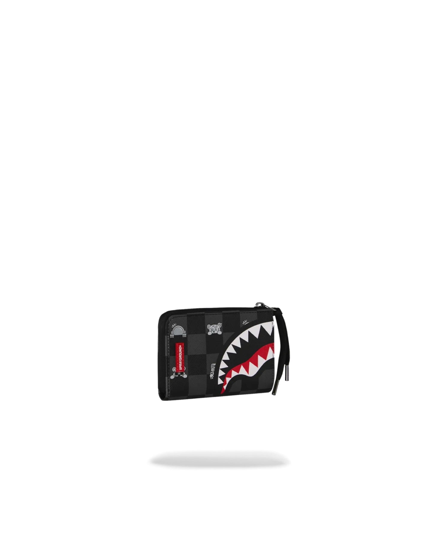 SPRAYGROUND GRAY PEEKING CHARACTER CHECK WALLET