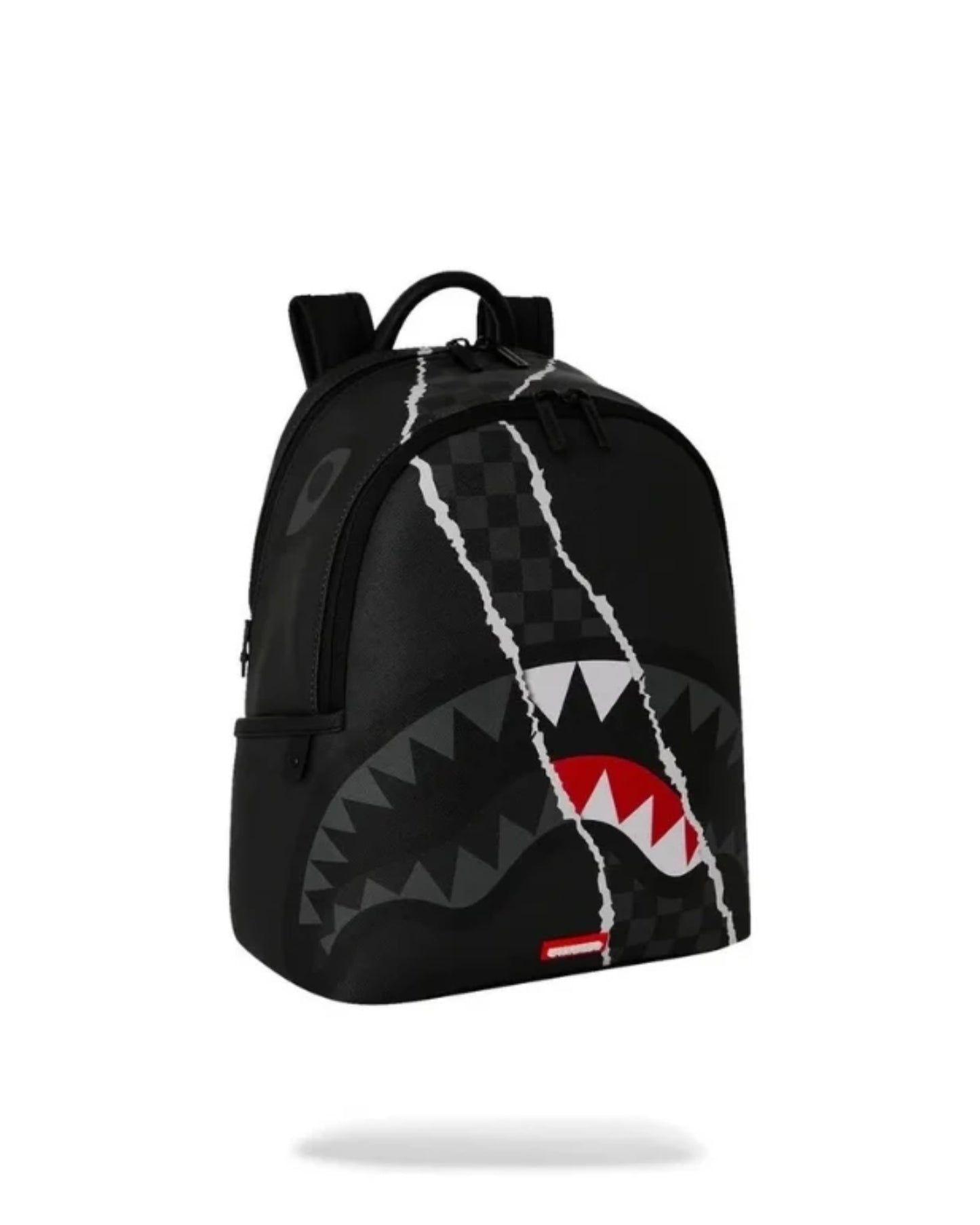 SPRAYGROUND CENTER RIP REVEALING GRAY CHECK SAVAGE BACKPACK