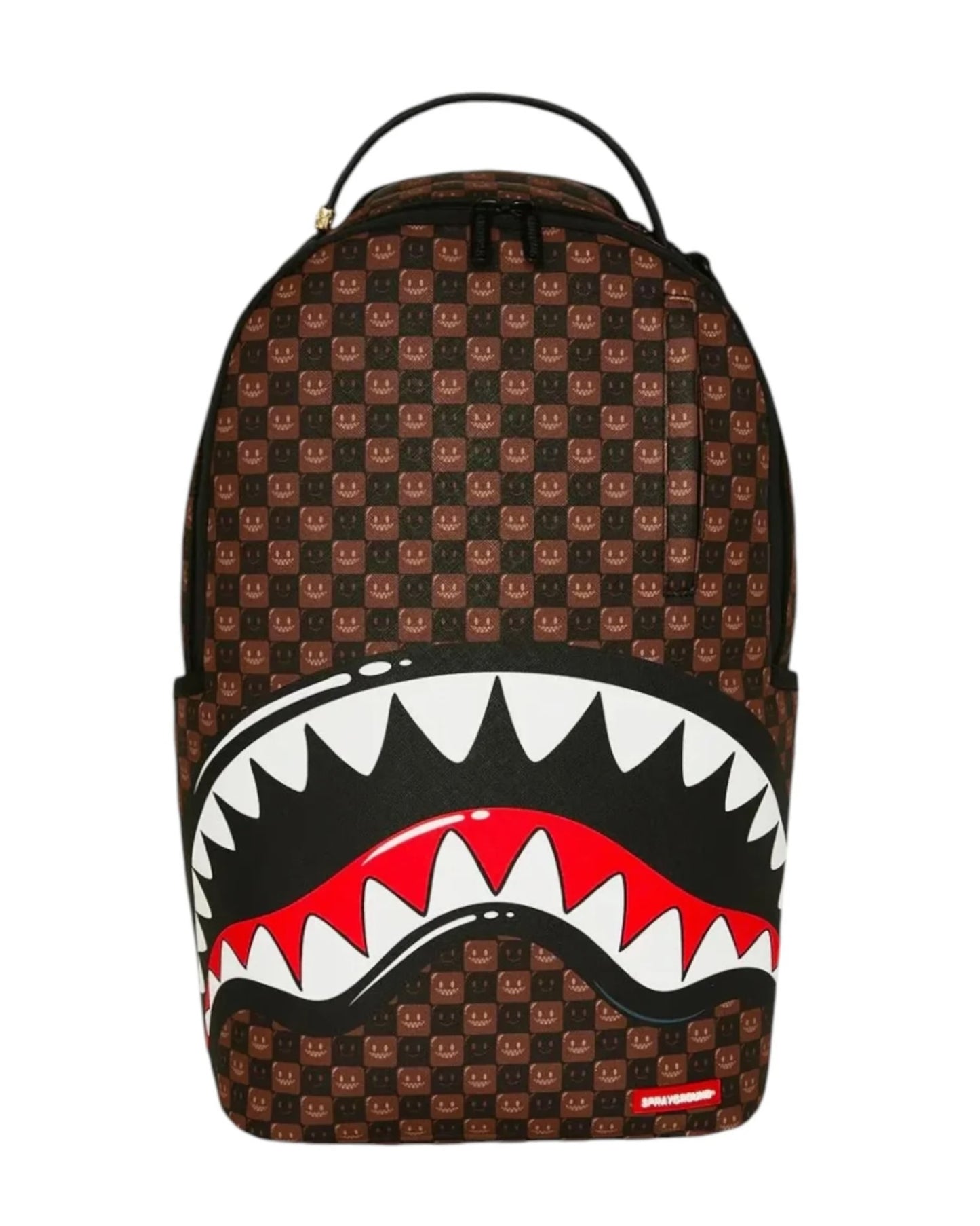 SPRAYGROUND SHARKS IN PARIS WTF BUBBLE BROWN CHECK
