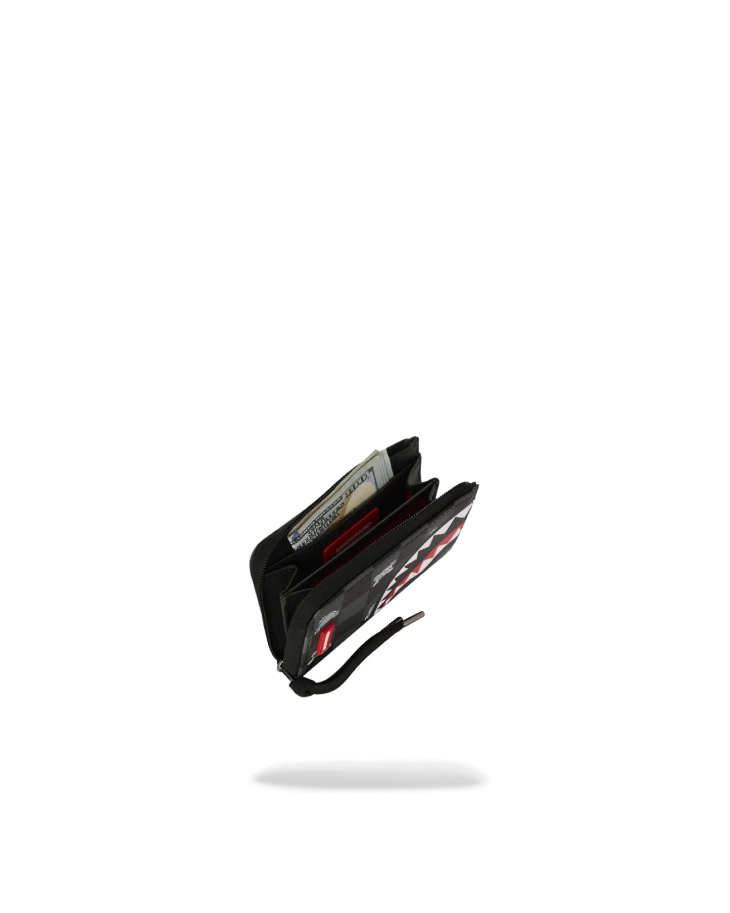 SPRAYGROUND GRAY PEEKING CHARACTER CHECK WALLET