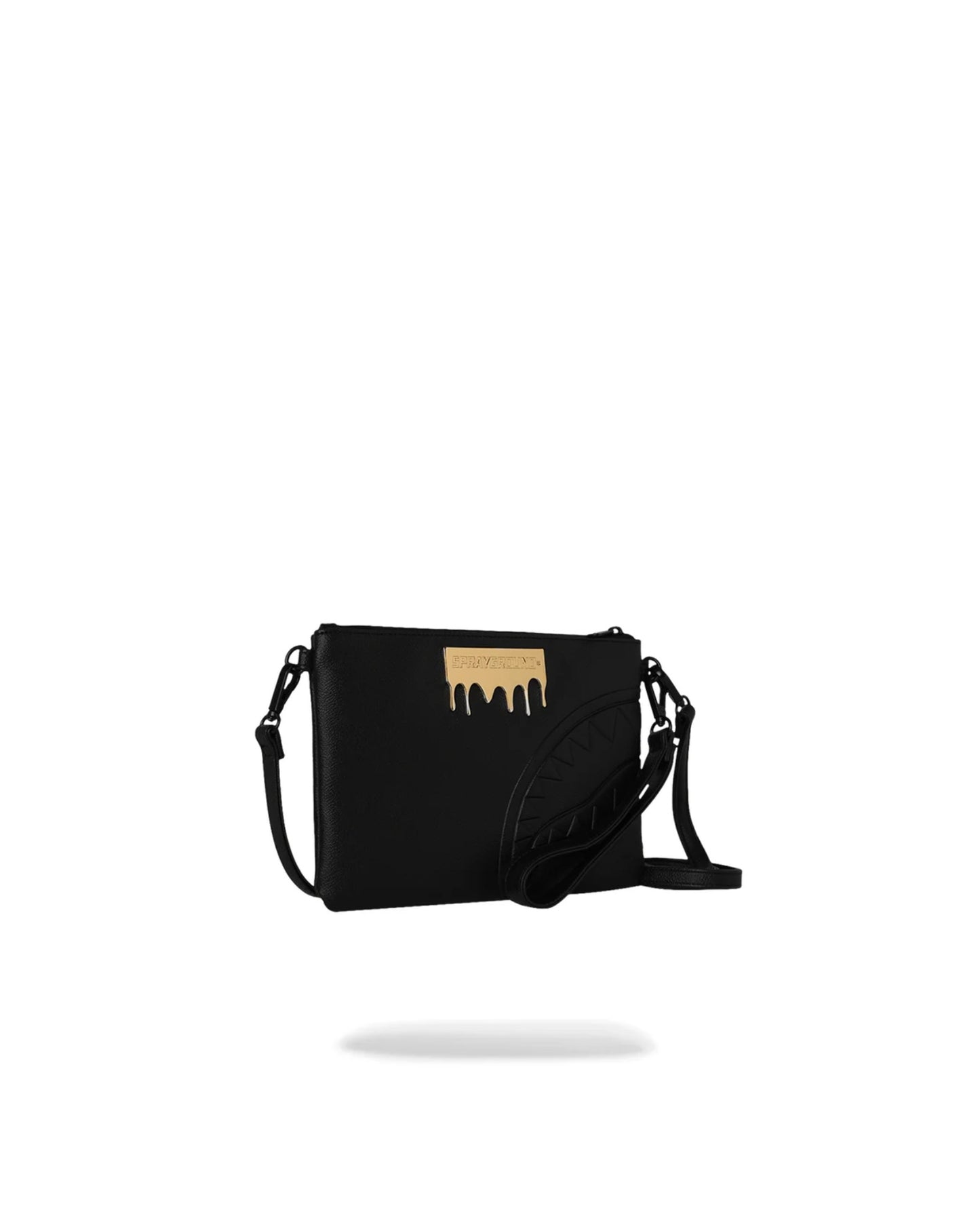 SPRAYGROUND GOLD BRICK LUX CROSSOVER CLUTCH