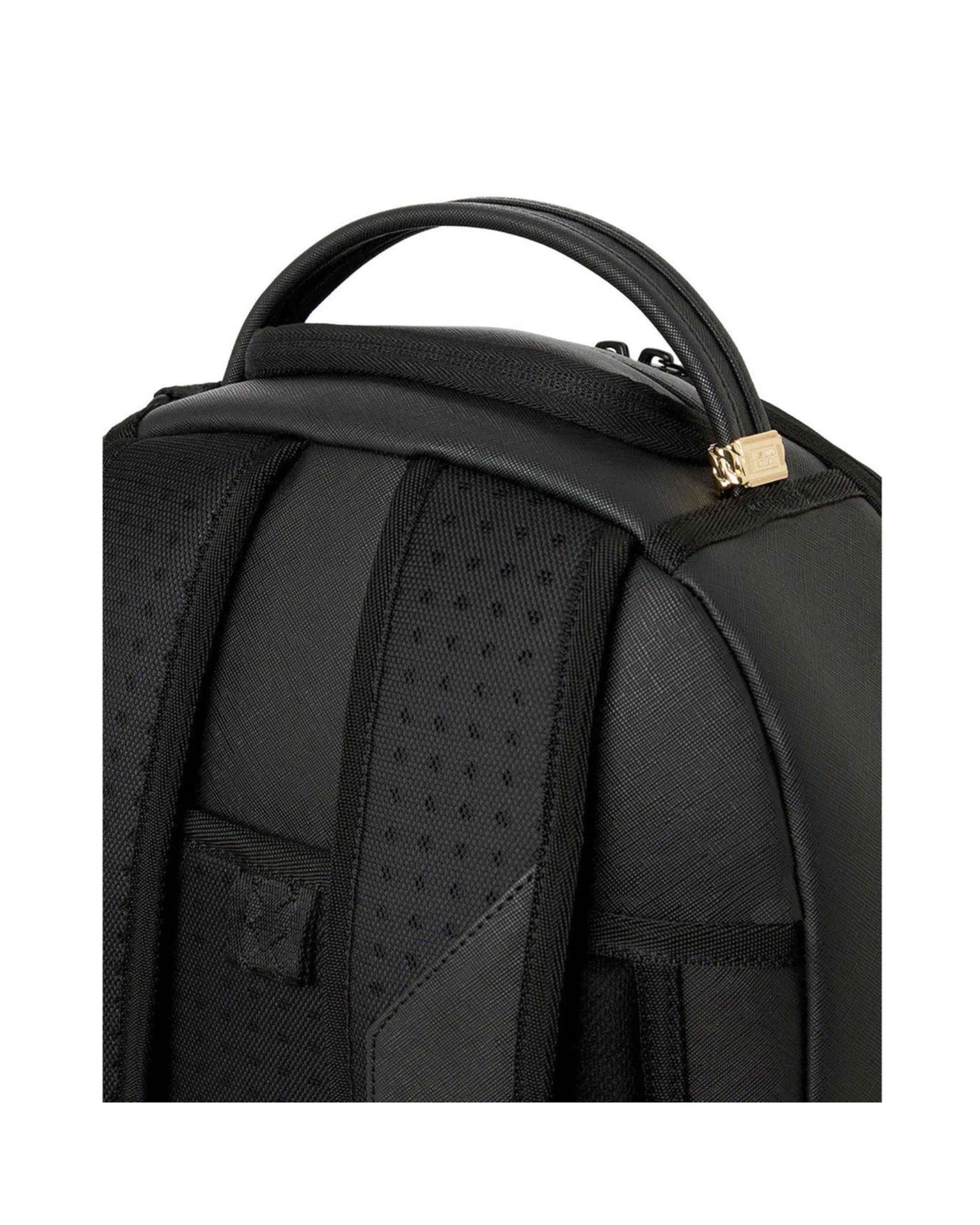 SPRAYGROUND BLACKED OUT EMBOSSED GOLD TOOTH BACKPACK