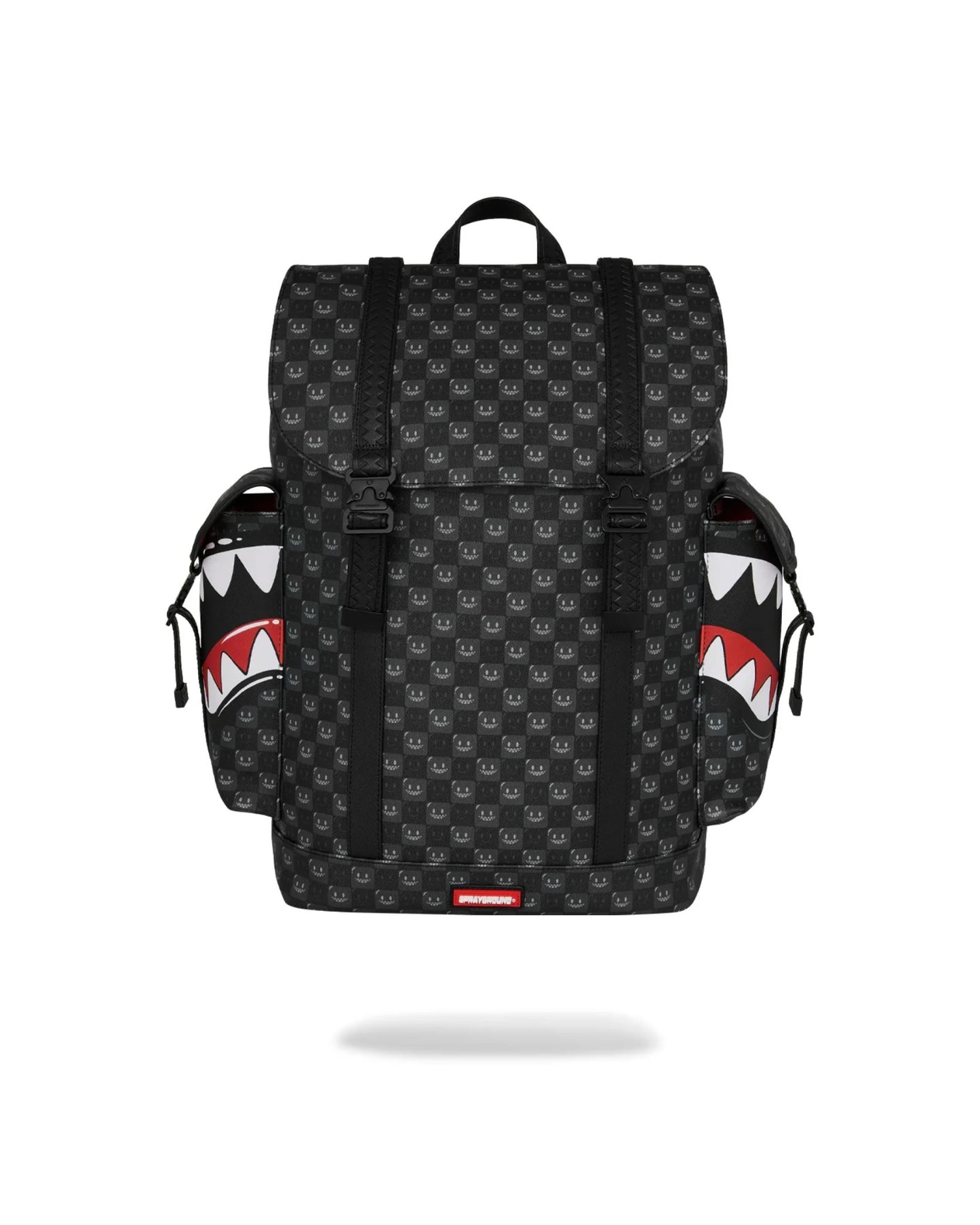 SPRAYGROUND SHARKS IN PARIS WTF BUBBLY BLACK CHECK MONTE CARLO