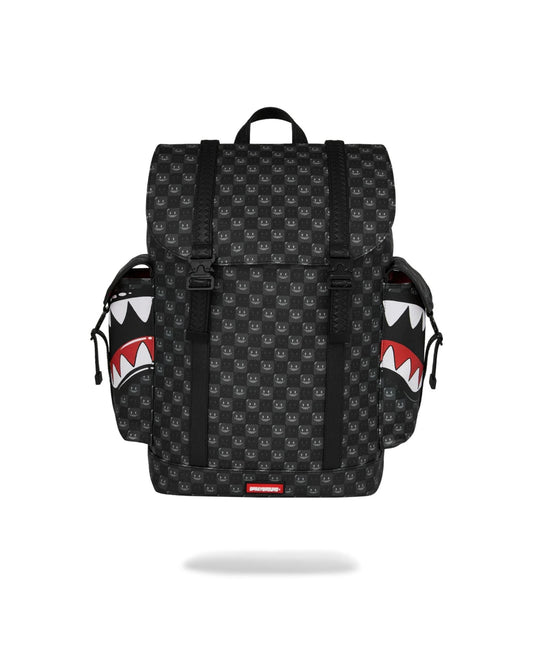 SPRAYGROUND SHARKS IN PARIS WTF BUBBLY BLACK CHECK MONTE CARLO