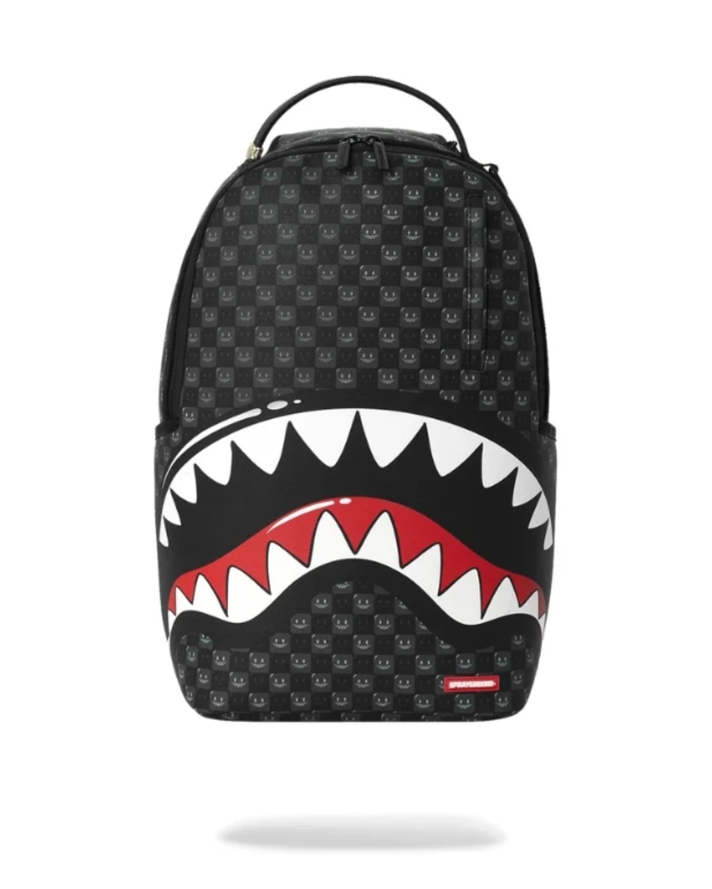 SPRAYGROUND SHARKS IN PARIS WTF BUBBLY BLACK CHECK BACKPACK