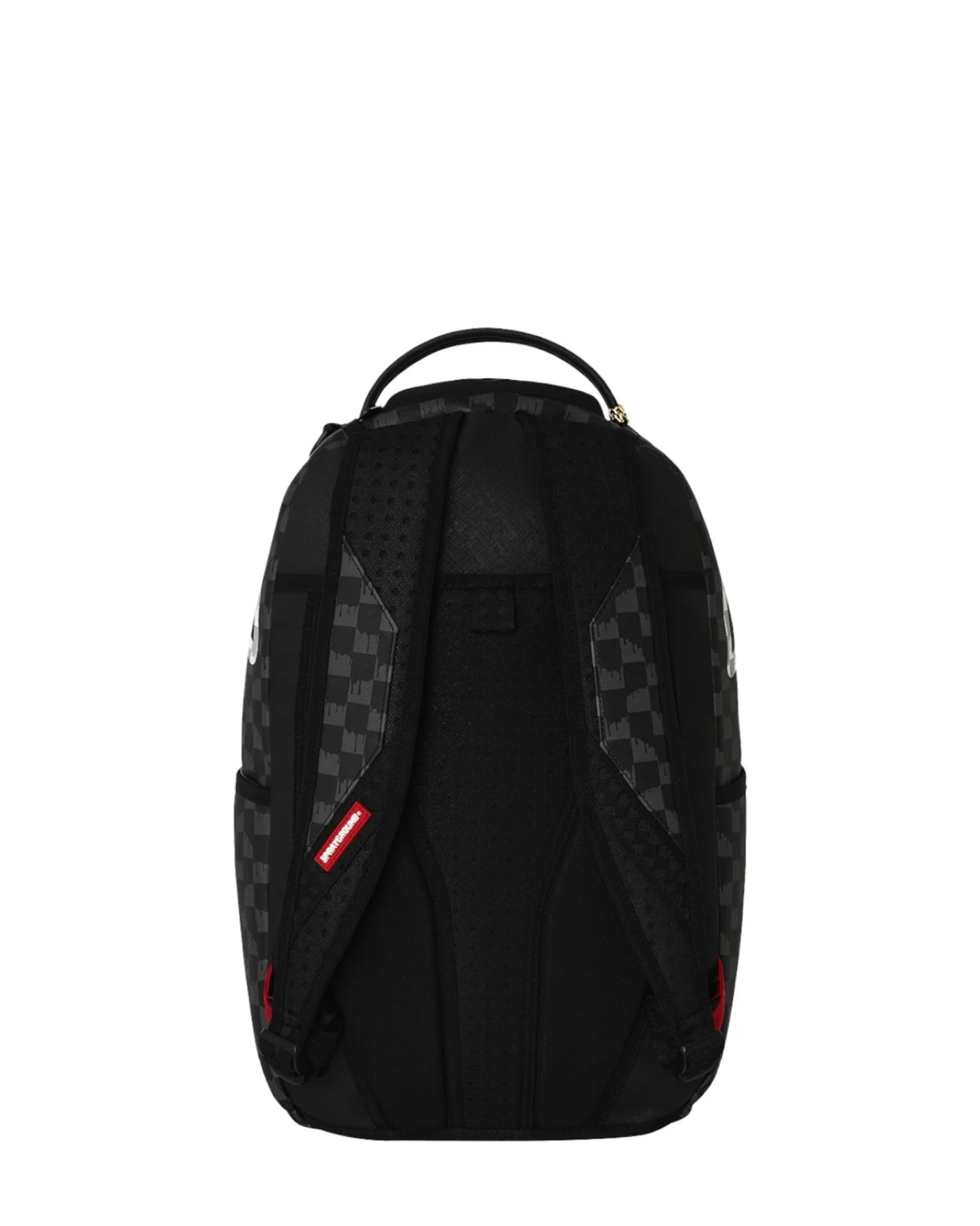 SPRAYGROUND BLACK AND WHITE DRIP CHECK BACKPACK