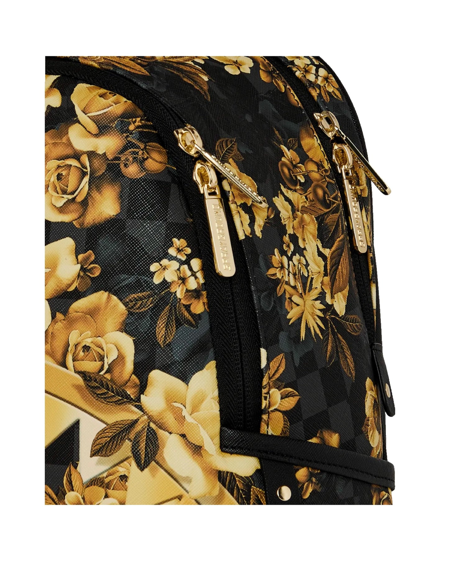 SPRAYGROUND GOLD FLORAL REMIX SAVAGE BACKPACK