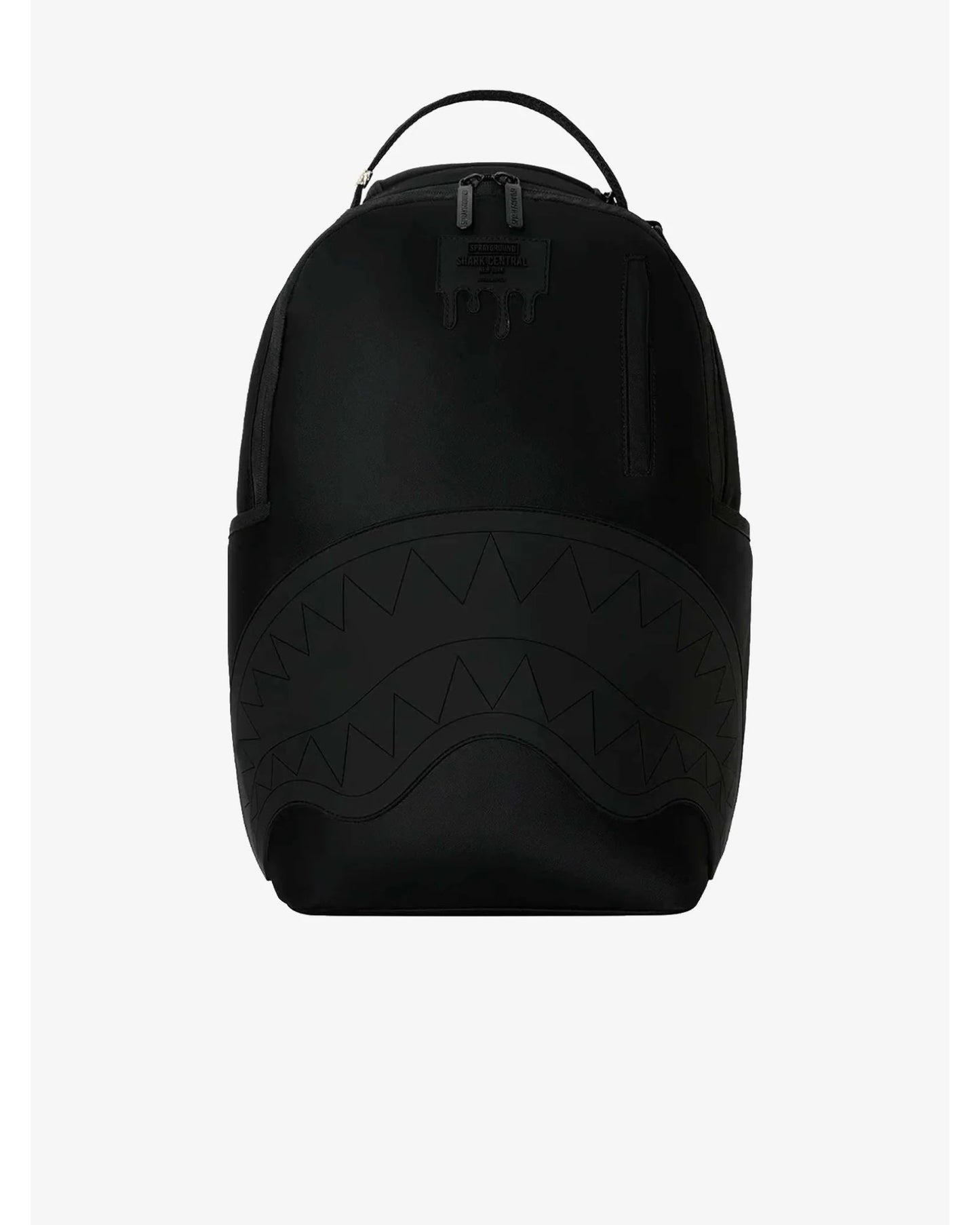 SPRAYGROUND SHARK CENTRAL BLACKED OUT EMBOSSED NYLON BACKPACK