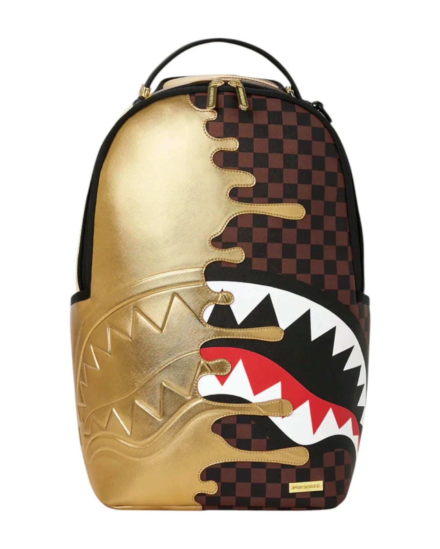 SPRAYGROUND SHARKS IN PARIS GOLD DRIP BACKPACK