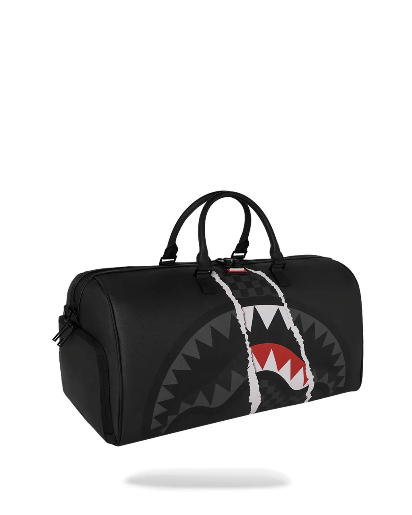 SPRAYGROUND CENTER RIP REVEALING GRAY CHECK DUFFLE
