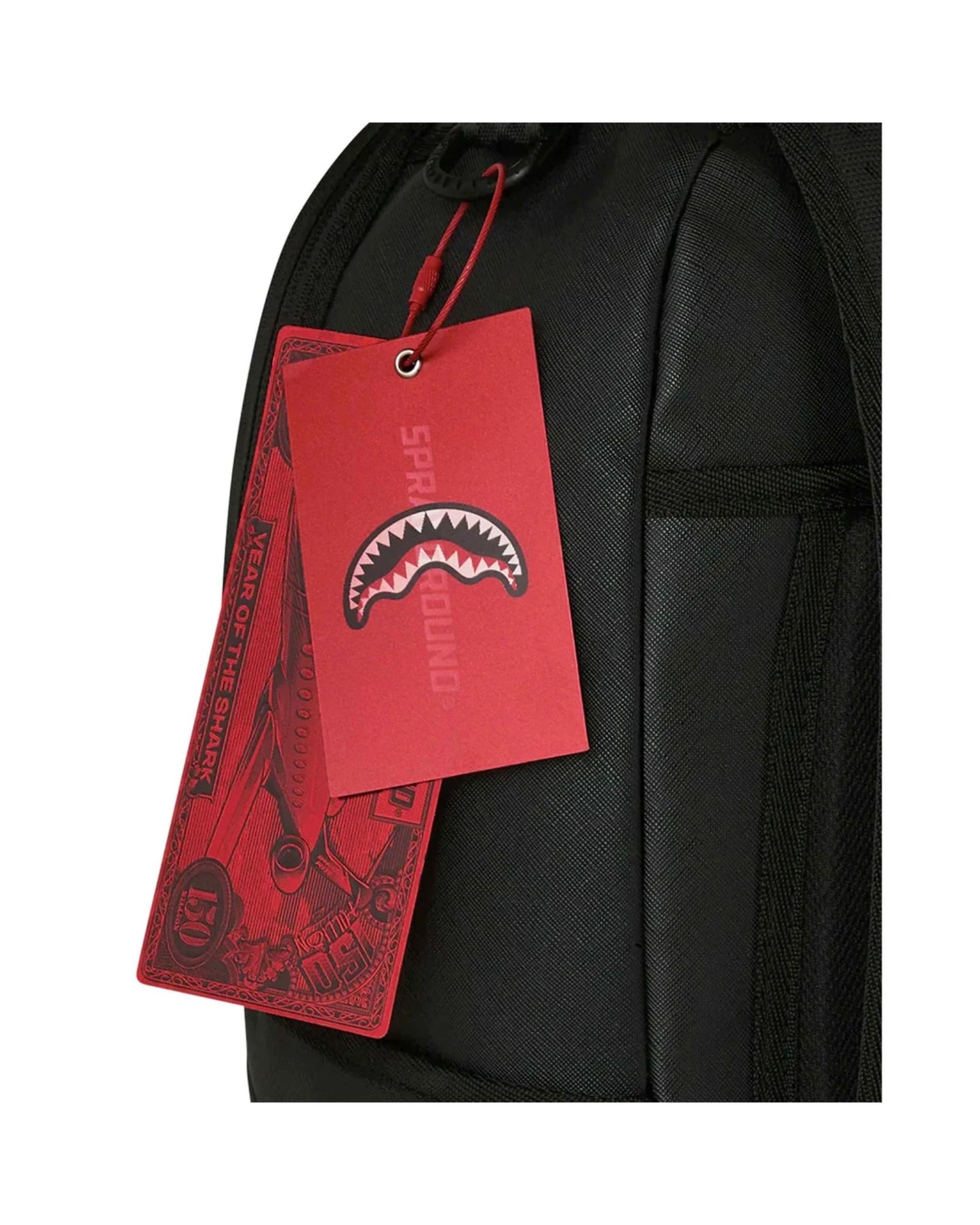 SPRAYGROUND BLACKED OUT EMBOSSED GOLD TOOTH BACKPACK