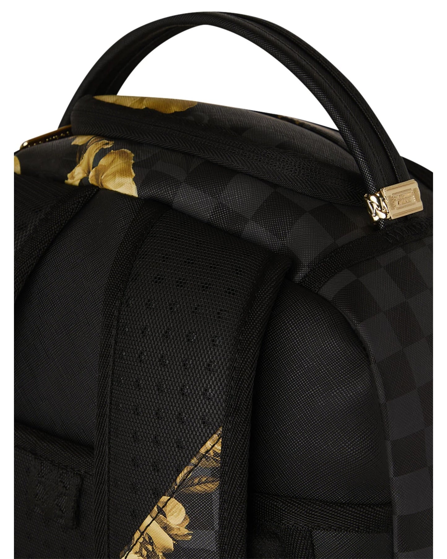 SPRAYGROUND GOLD FLORAL REMIX DLXSV BACKPACK