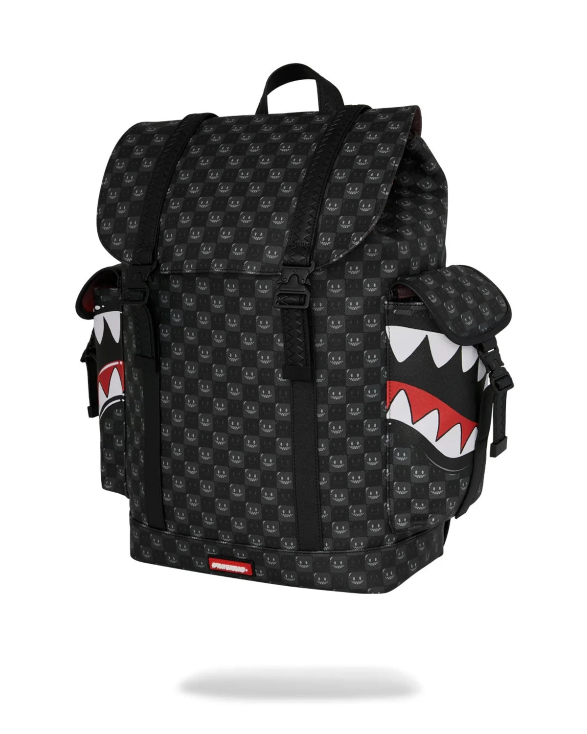 SPRAYGROUND SHARKS IN PARIS WTF BUBBLY BLACK CHECK MONTE CARLO