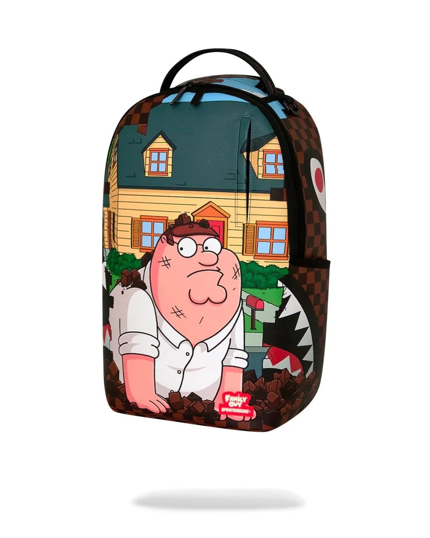 SPRAYGROUND FAMILY GUY PETER FALLING THROUGH WALL BACKPACK